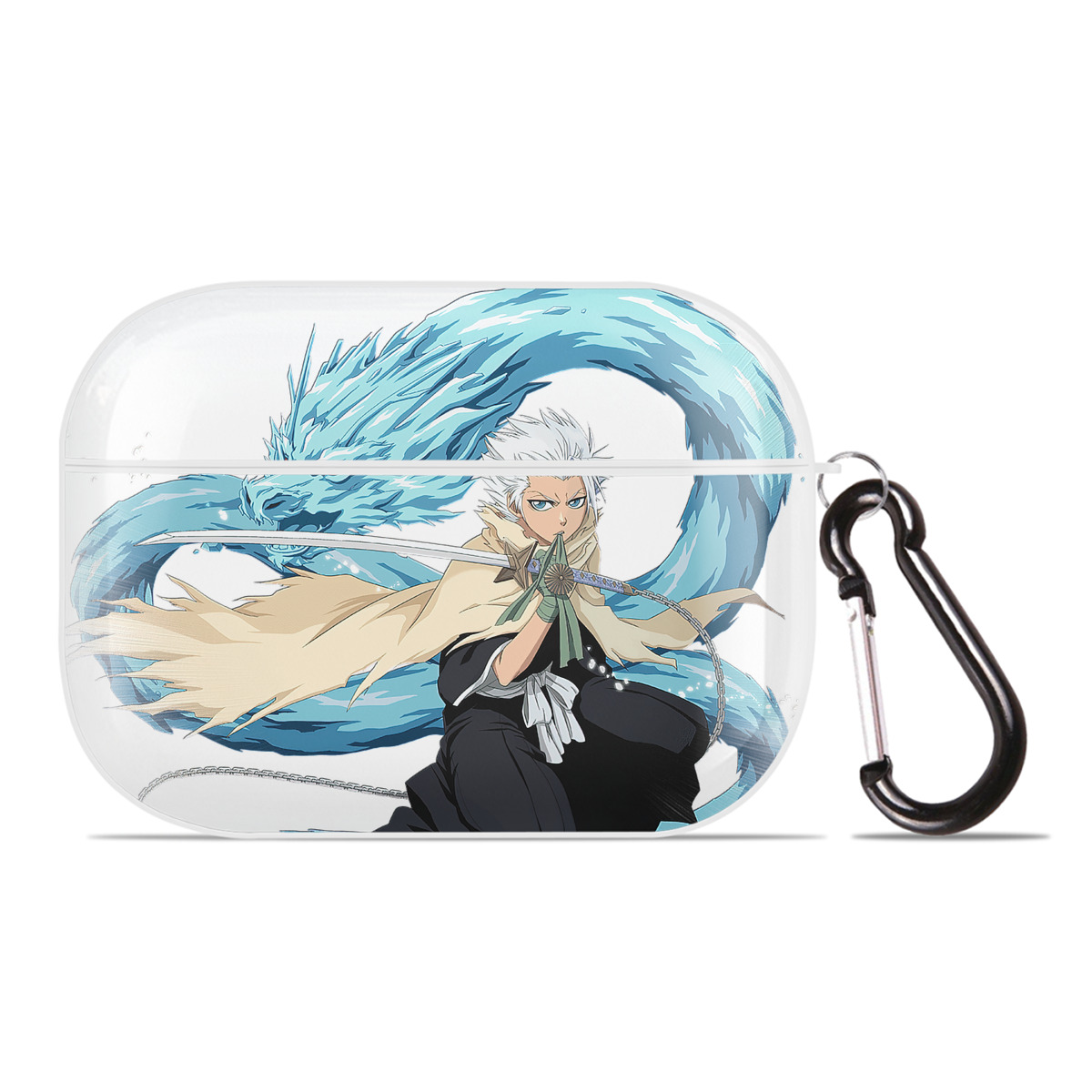 （画像用） ブリーチ 日番谷冬獅郎（ひつがや とうしろう） BLEACH Hitsugaya Toushirou 【AirPods Pro用】ハードシェル保護ケース 耐衝撃・防指紋・カラビナ付き商品仕様