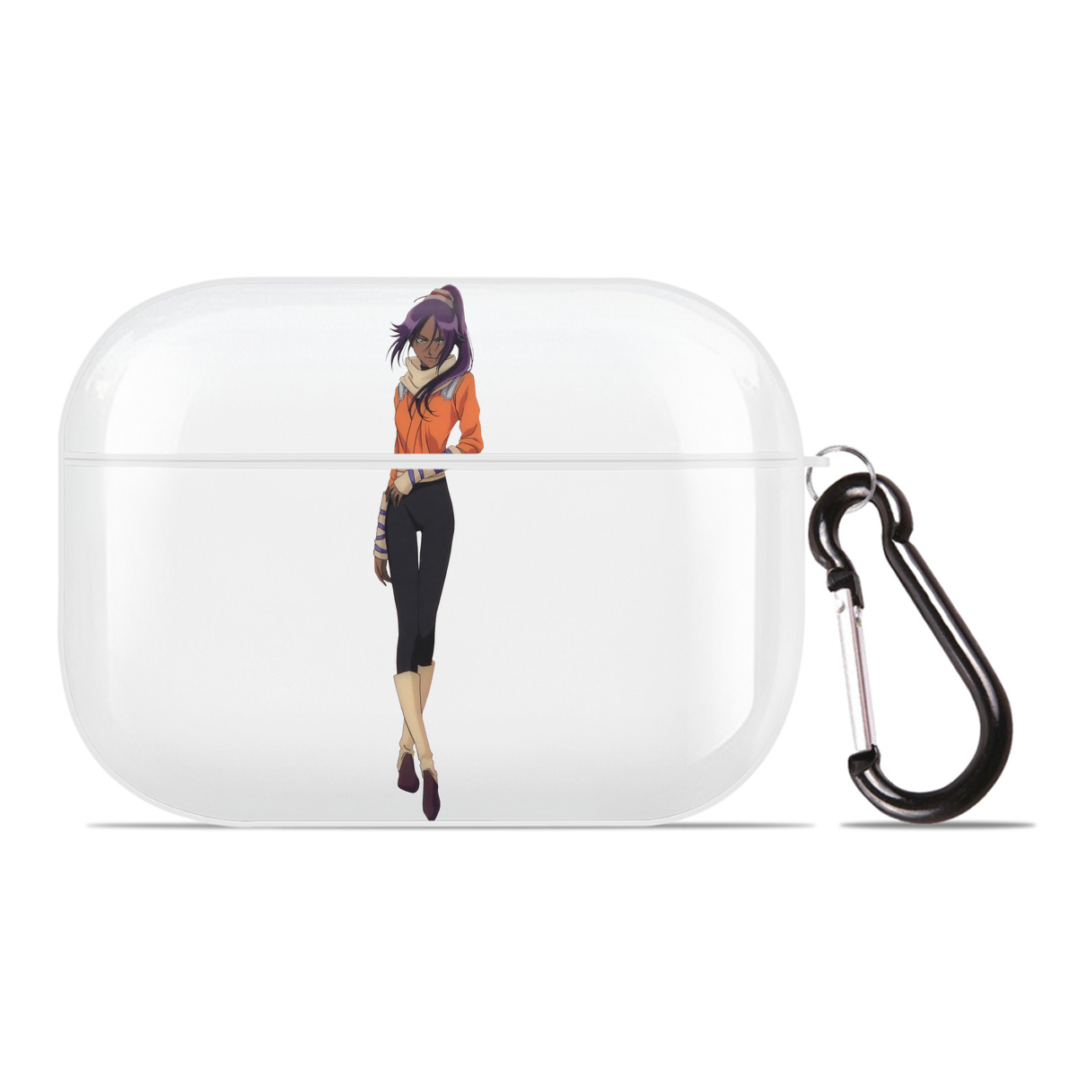 （画像用） ブリーチ 四楓院 夜一（しほういん よるいち） BLEACH Shihouin Yoruichi 【AirPods Pro用】ハードシェル保護ケース 耐衝撃・防指紋・カラビナ付き商品仕様