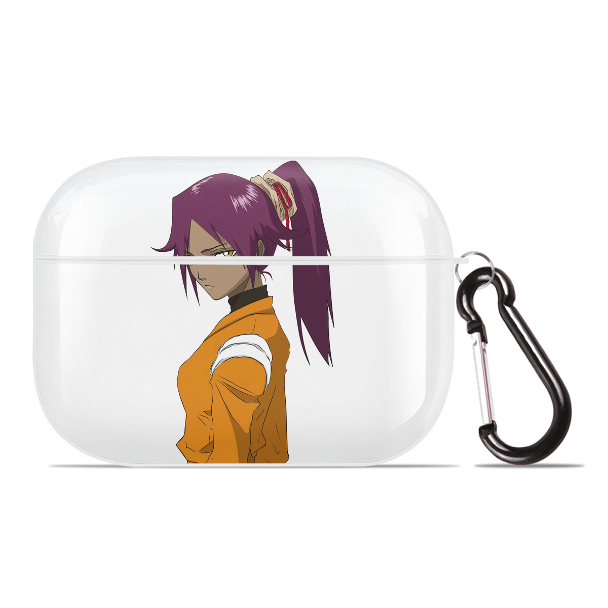 （画像用） ブリーチ 四楓院 夜一（しほういん よるいち） BLEACH Shihouin Yoruichi 【AirPods Pro用】ハードシェル保護ケース 耐衝撃・防指紋・カラビナ付き商品仕様