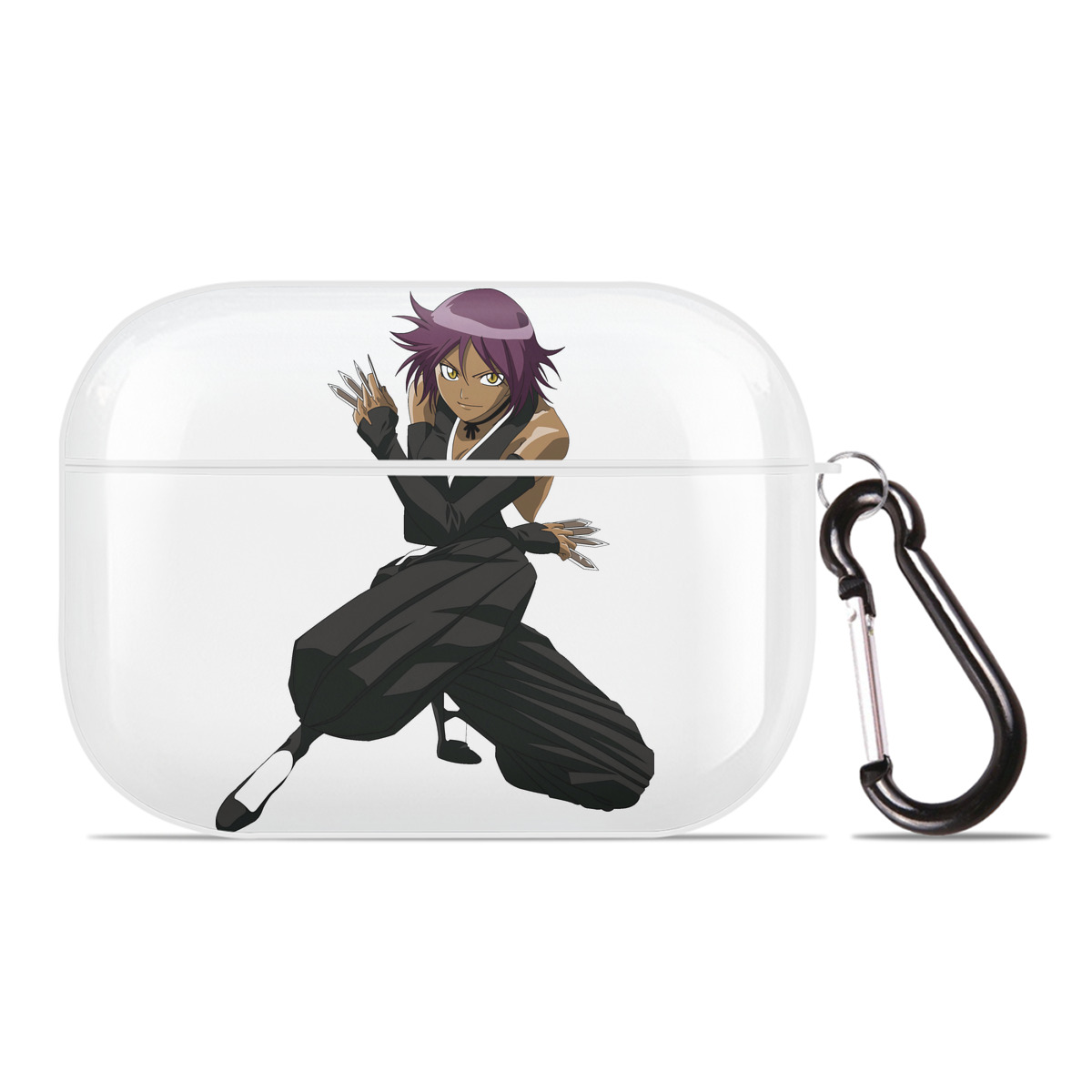 （画像用） ブリーチ 四楓院 夜一（しほういん よるいち） BLEACH Shihouin Yoruichi 【AirPods Pro用】ハードシェル保護ケース 耐衝撃・防指紋・カラビナ付き商品仕様