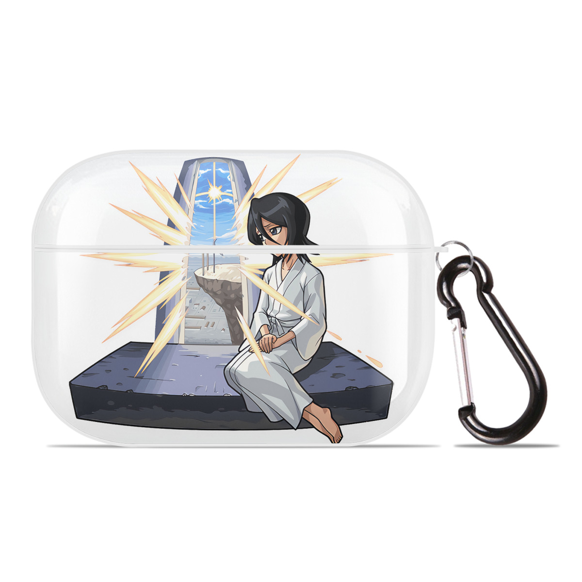 （画像用） ブリーチ 朽木ルキア BLEACH Kuchiki Rukia 【AirPods Pro用】ハードシェル保護ケース 耐衝撃・防指紋・カラビナ付き商品仕様