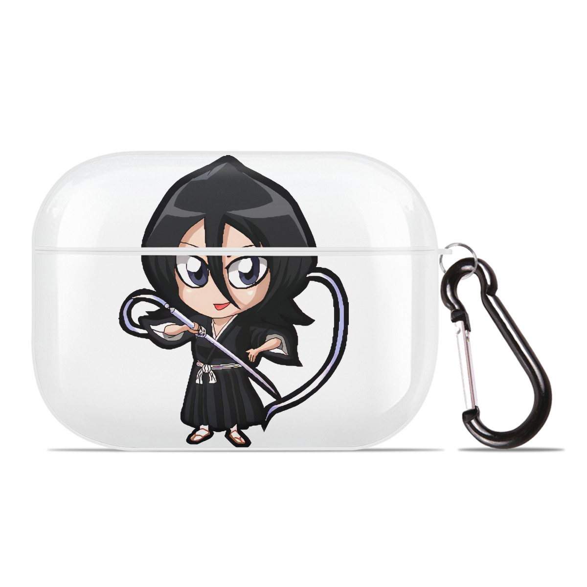（画像用） ブリーチ 朽木ルキア BLEACH Kuchiki Rukia 【AirPods Pro用】ハードシェル保護ケース 耐衝撃・防指紋・カラビナ付き商品仕様