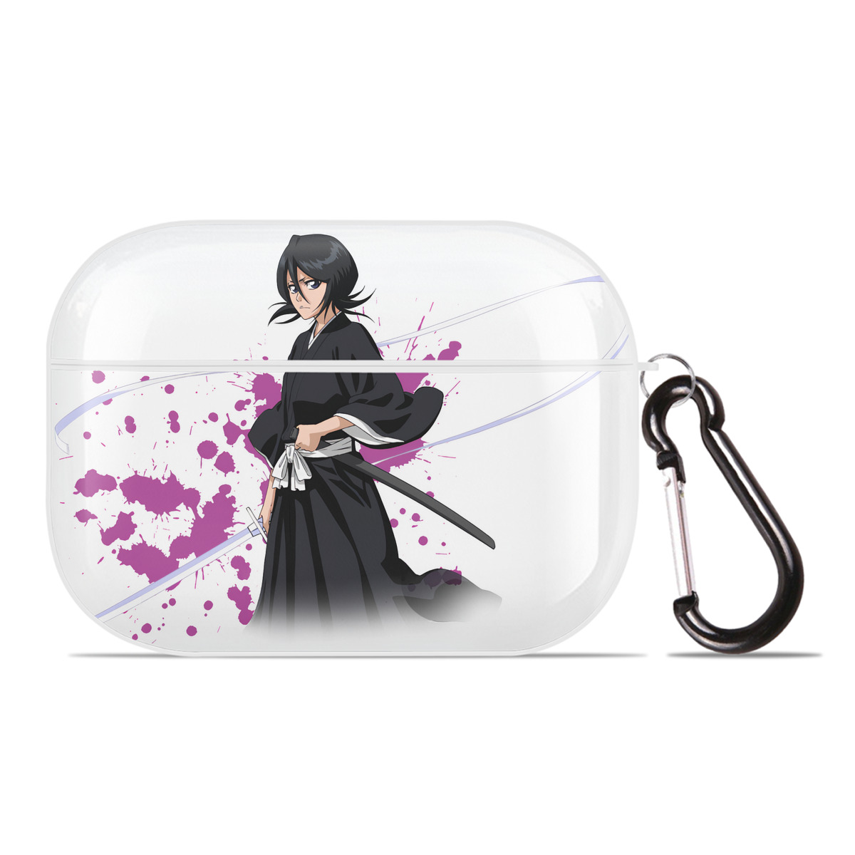 （画像用） ブリーチ 朽木ルキア BLEACH Kuchiki Rukia 【AirPods Pro用】ハードシェル保護ケース 耐衝撃・防指紋・カラビナ付き商品仕様