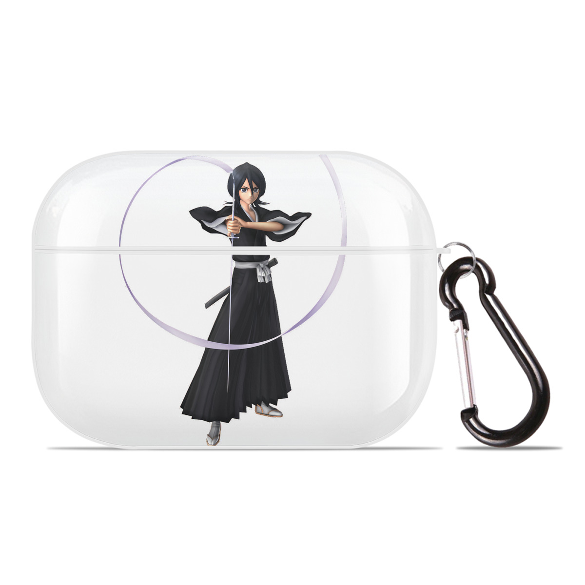 （画像用） ブリーチ 朽木ルキア BLEACH Kuchiki Rukia 【AirPods Pro用】ハードシェル保護ケース 耐衝撃・防指紋・カラビナ付き商品仕様