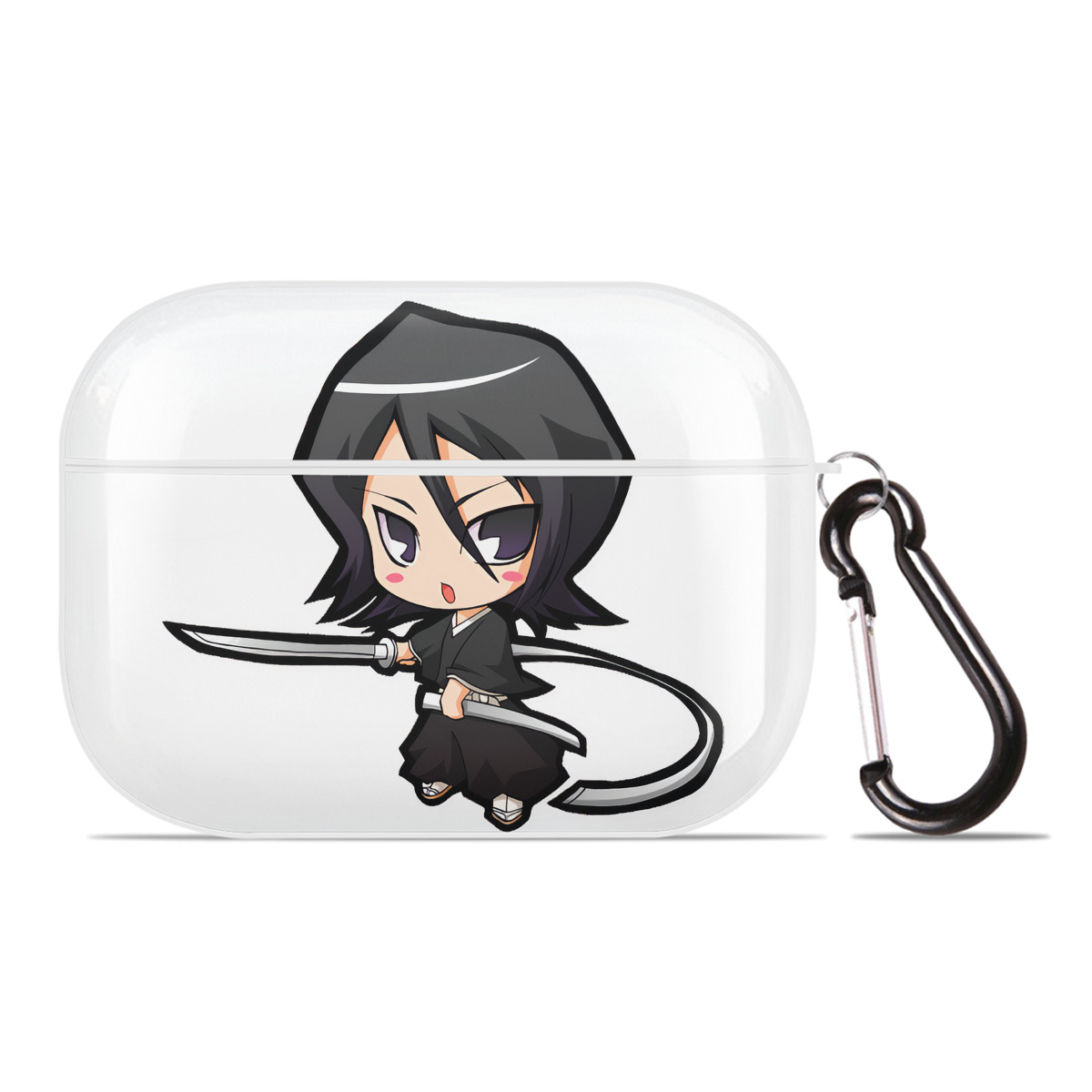 （画像用） ブリーチ 朽木ルキア BLEACH Kuchiki Rukia 【AirPods Pro用】ハードシェル保護ケース 耐衝撃・防指紋・カラビナ付き商品仕様
