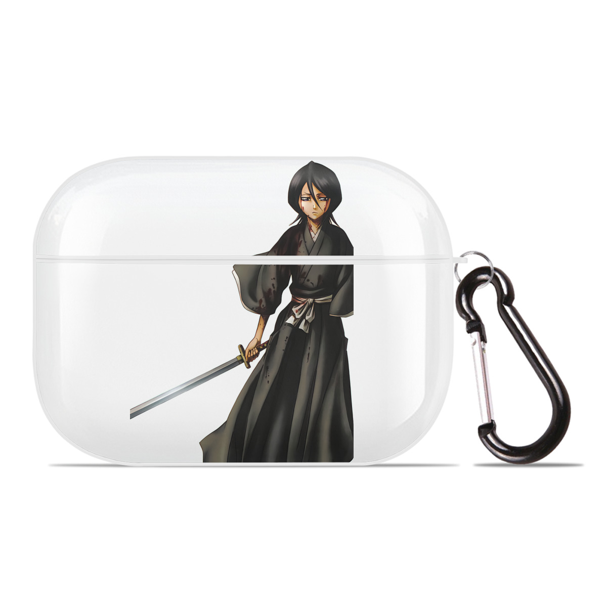 （画像用） ブリーチ 朽木ルキア BLEACH Kuchiki Rukia 【AirPods Pro用】ハードシェル保護ケース 耐衝撃・防指紋・カラビナ付き商品仕様