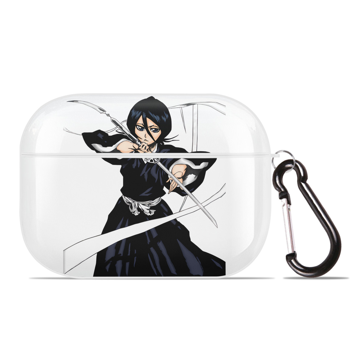（画像用） ブリーチ 朽木ルキア BLEACH Kuchiki Rukia 【AirPods Pro用】ハードシェル保護ケース 耐衝撃・防指紋・カラビナ付き商品仕様