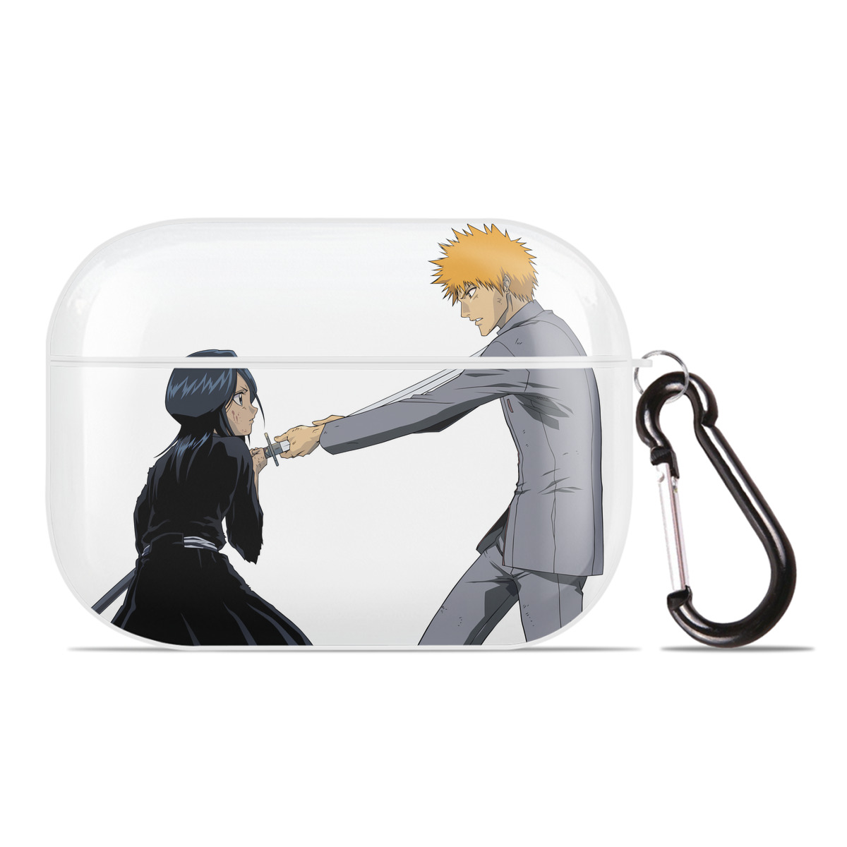 （画像用） ブリーチ 朽木ルキア BLEACH Kuchiki Rukia 【AirPods Pro用】ハードシェル保護ケース 耐衝撃・防指紋・カラビナ付き商品仕様
