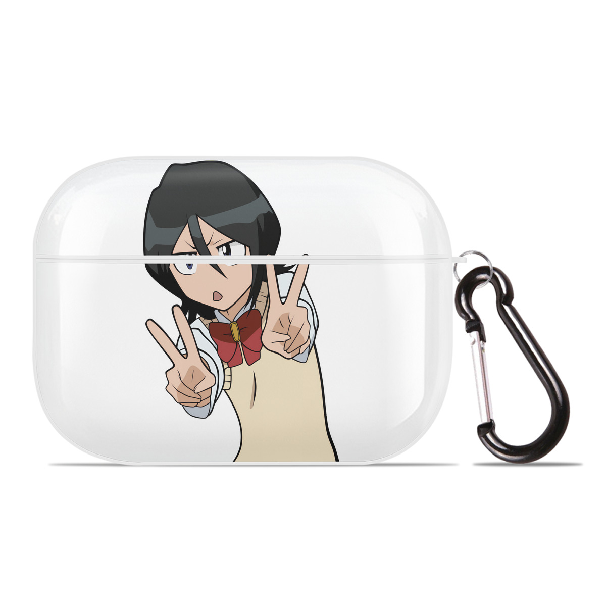 （画像用） ブリーチ 朽木ルキア BLEACH Kuchiki Rukia 【AirPods Pro用】ハードシェル保護ケース 耐衝撃・防指紋・カラビナ付き商品仕様