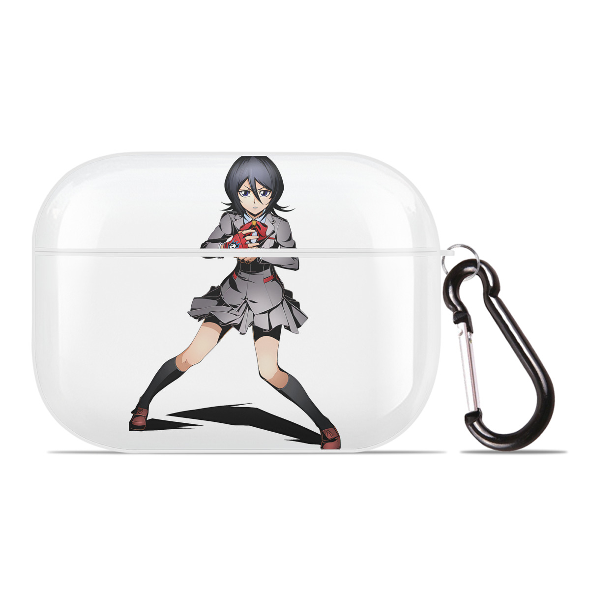 （画像用） ブリーチ 朽木ルキア BLEACH Kuchiki Rukia 【AirPods Pro用】ハードシェル保護ケース 耐衝撃・防指紋・カラビナ付き商品仕様
