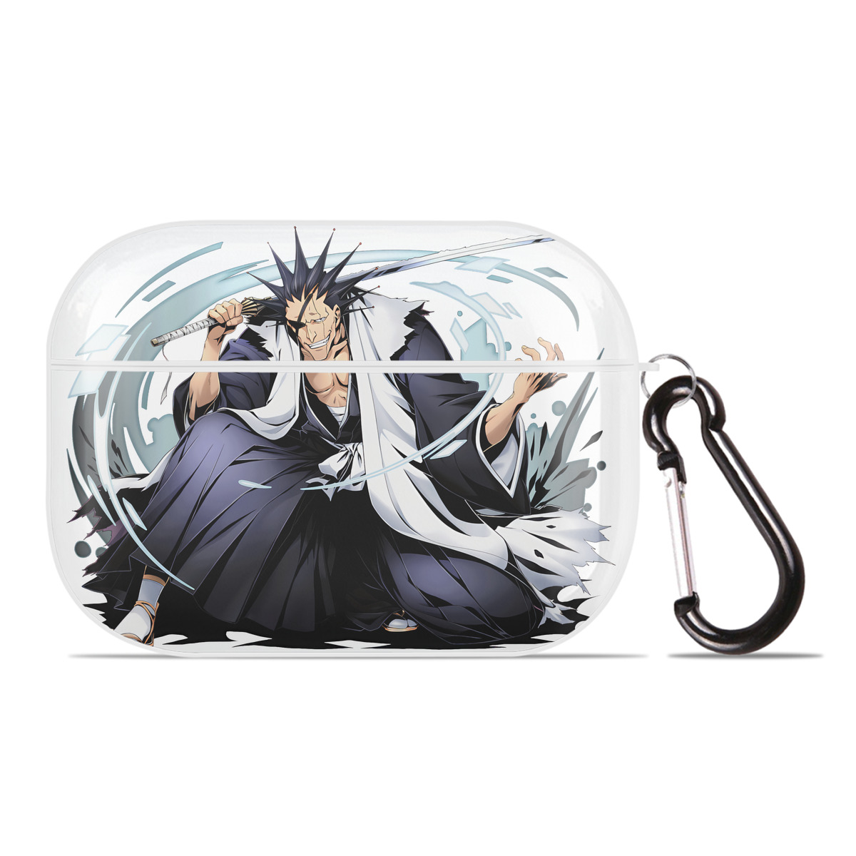 （画像用） ブリーチ ざらき けんぱち BLEACH Zaraki Kenpachi 【AirPods Pro用】ハードシェル保護ケース 耐衝撃・防指紋・カラビナ付き商品仕様