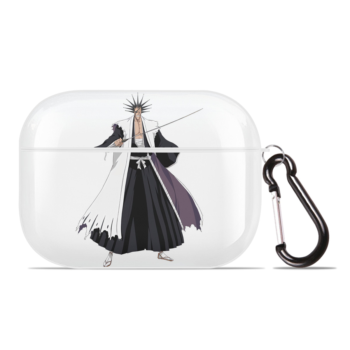 （画像用） ブリーチ ざらき けんぱち BLEACH Zaraki Kenpachi 【AirPods Pro用】ハードシェル保護ケース 耐衝撃・防指紋・カラビナ付き商品仕様