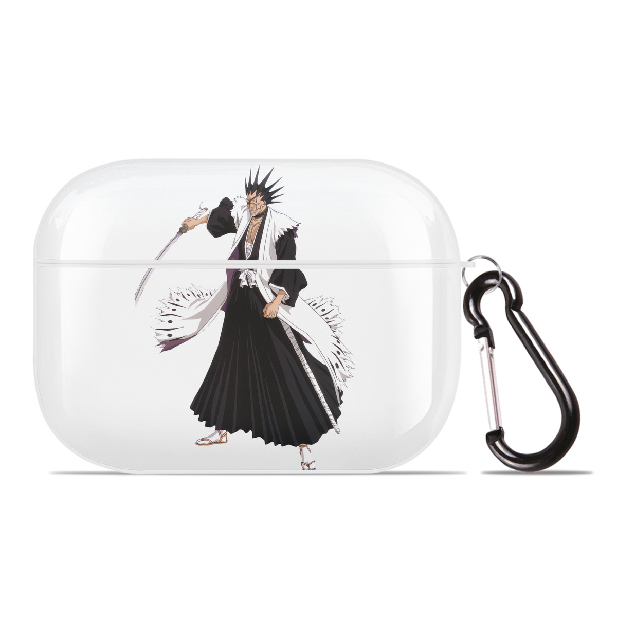 （画像用） ブリーチ ざらき けんぱち BLEACH Zaraki Kenpachi 【AirPods Pro用】ハードシェル保護ケース 耐衝撃・防指紋・カラビナ付き商品仕様