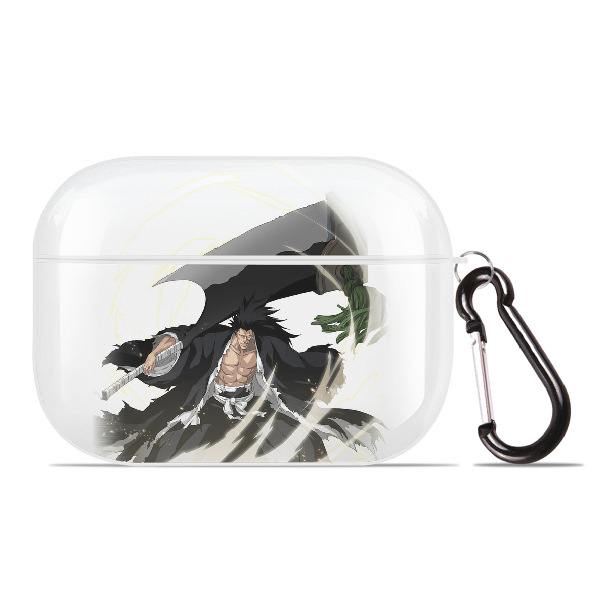 （画像用） ブリーチ ざらき けんぱち BLEACH Zaraki Kenpachi 【AirPods Pro用】ハードシェル保護ケース 耐衝撃・防指紋・カラビナ付き商品仕様