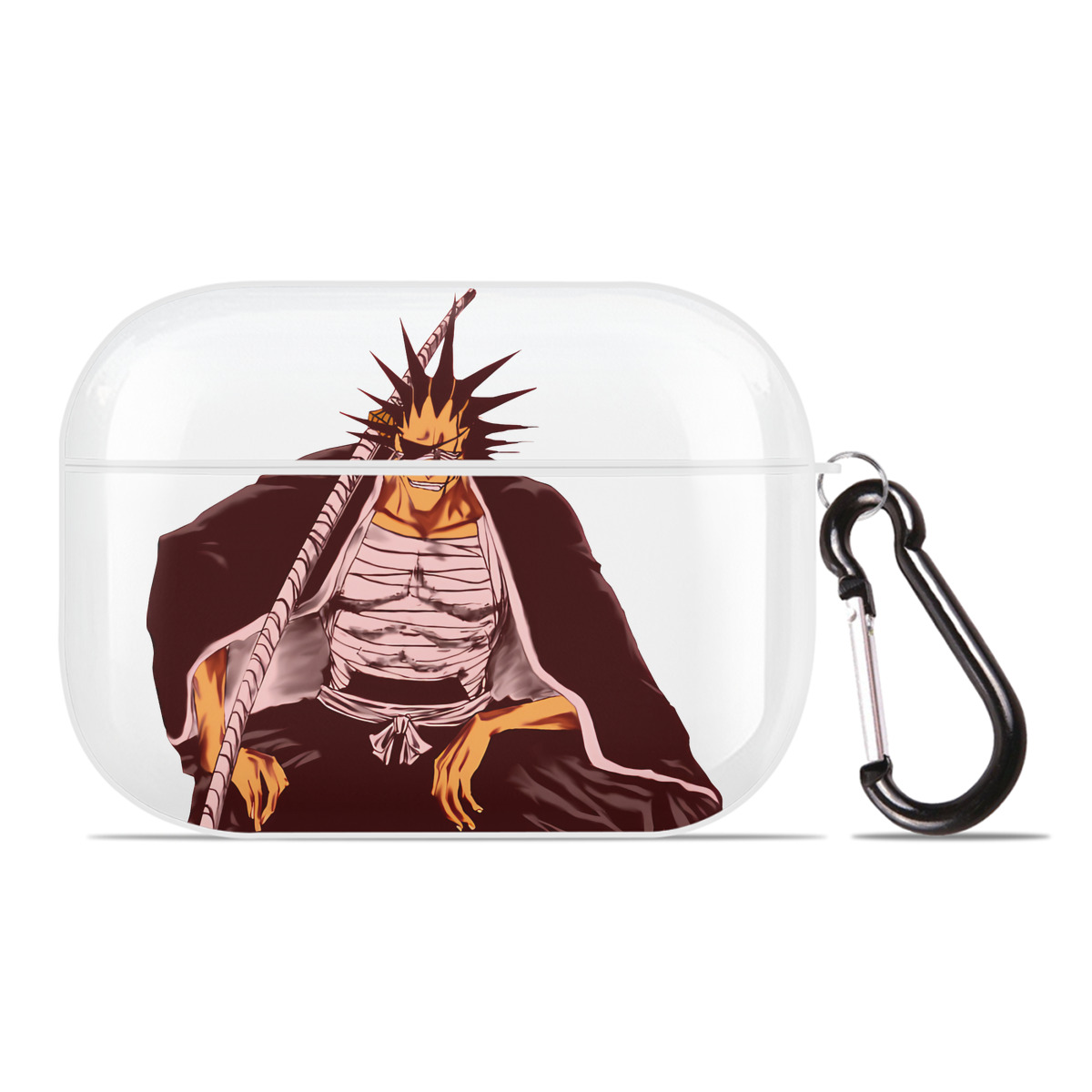 （画像用） ブリーチ ざらき けんぱち BLEACH Zaraki Kenpachi 【AirPods Pro用】ハードシェル保護ケース 耐衝撃・防指紋・カラビナ付き商品仕様
