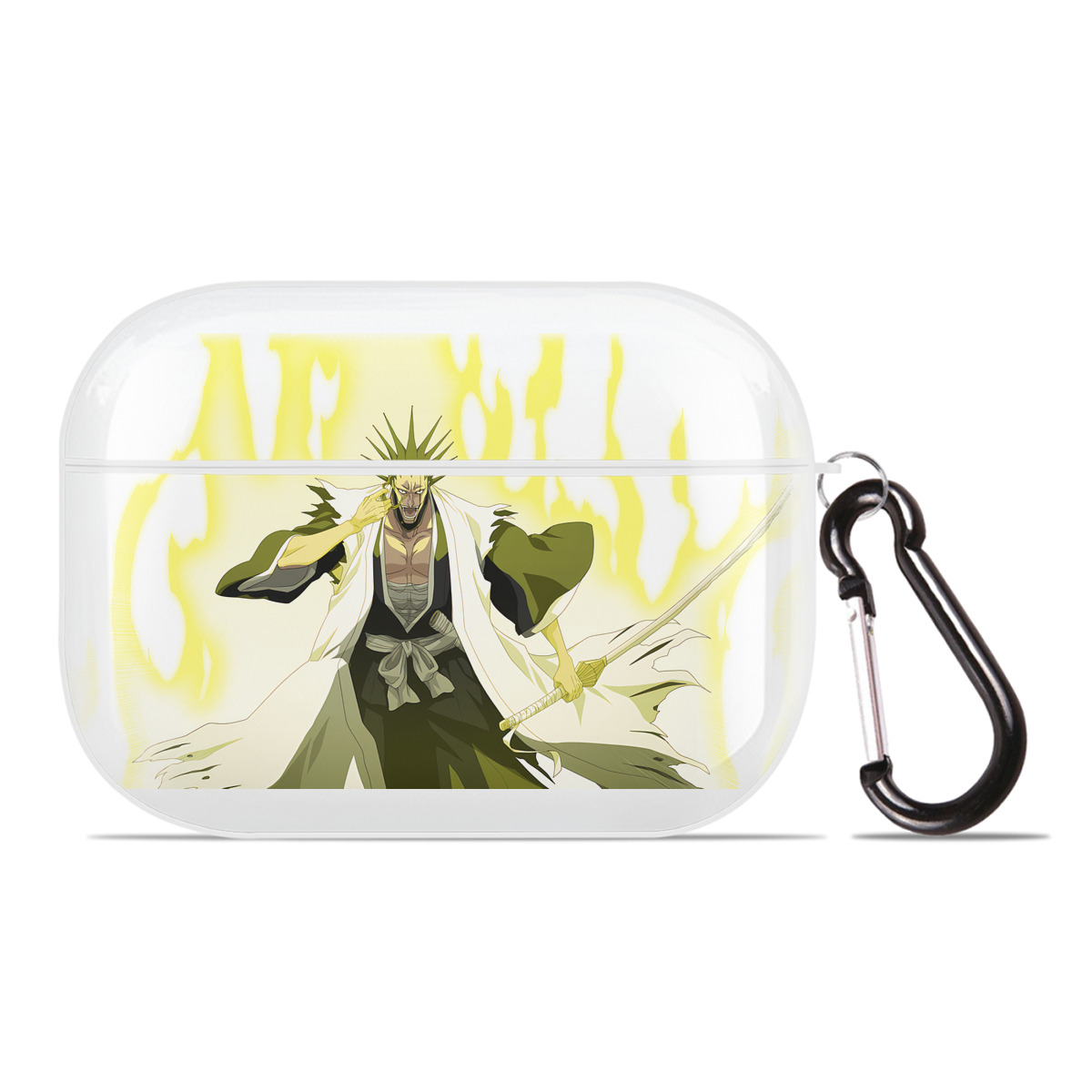 （画像用） ブリーチ ざらき けんぱち BLEACH Zaraki Kenpachi 【AirPods Pro用】ハードシェル保護ケース 耐衝撃・防指紋・カラビナ付き商品仕様