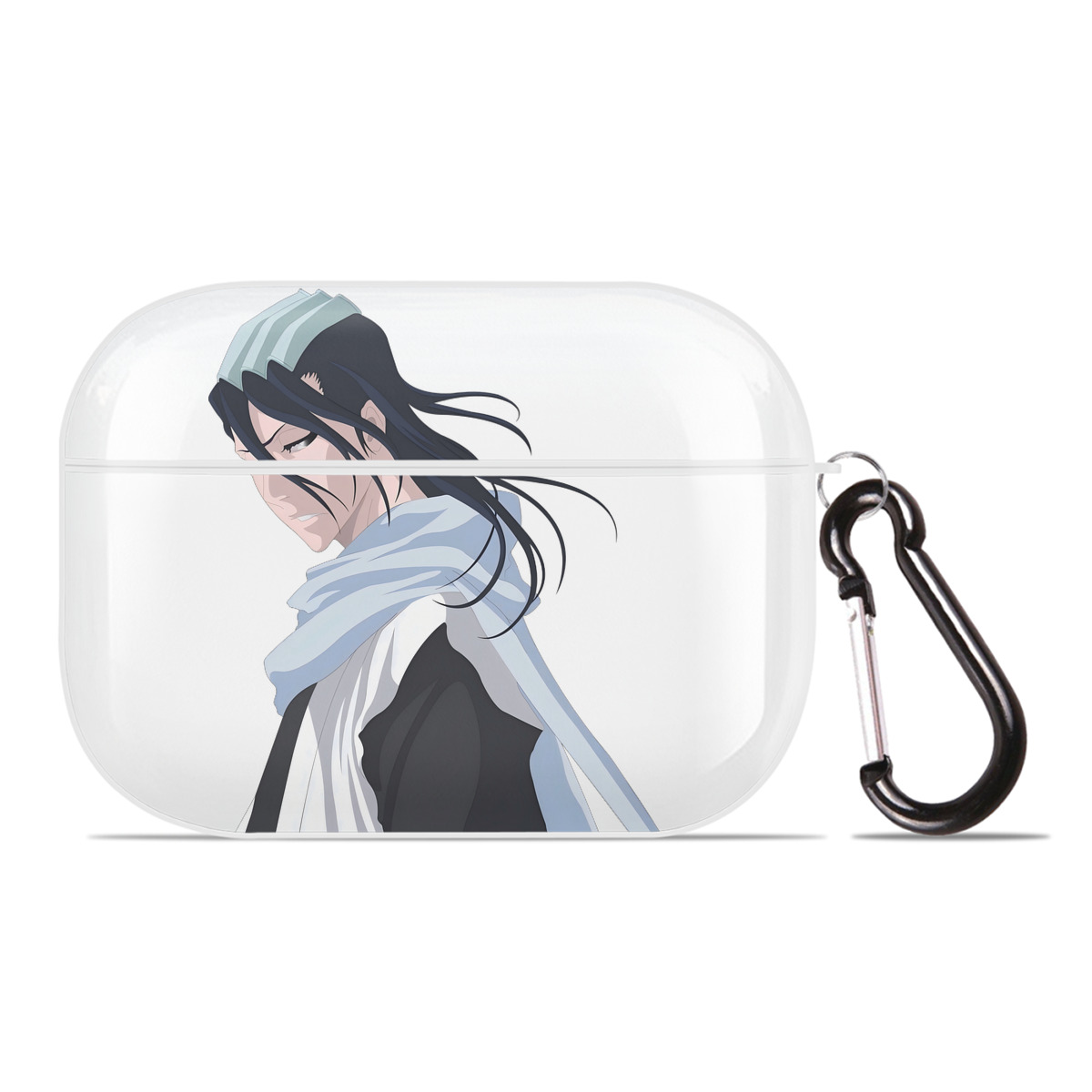 （画像用） ブリーチ くちき びゃくや BLEACH Kuchiki Byakuya 【AirPods Pro用】ハードシェル保護ケース 耐衝撃・防指紋・カラビナ付き商品仕様