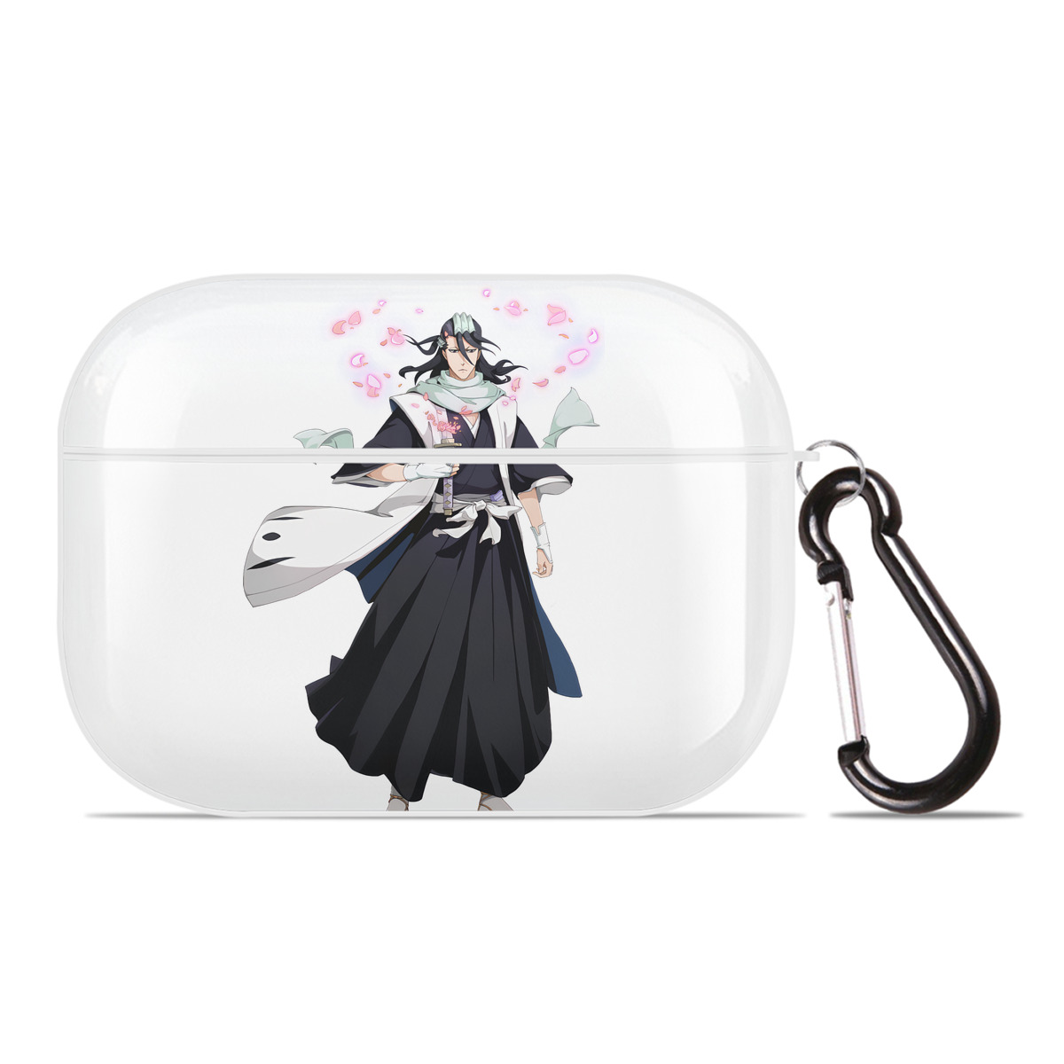 （画像用） ブリーチ くちき びゃくや BLEACH Kuchiki Byakuya 【AirPods Pro用】ハードシェル保護ケース 耐衝撃・防指紋・カラビナ付き商品仕様