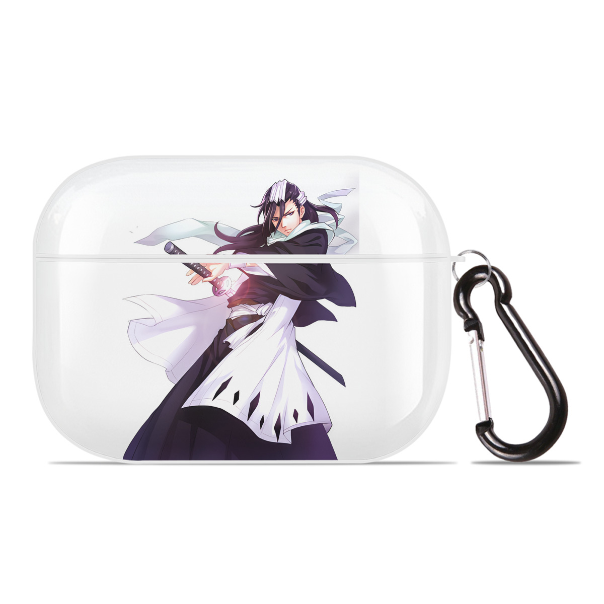 （画像用） ブリーチ くちき びゃくや BLEACH Kuchiki Byakuya 【AirPods Pro用】ハードシェル保護ケース 耐衝撃・防指紋・カラビナ付き商品仕様