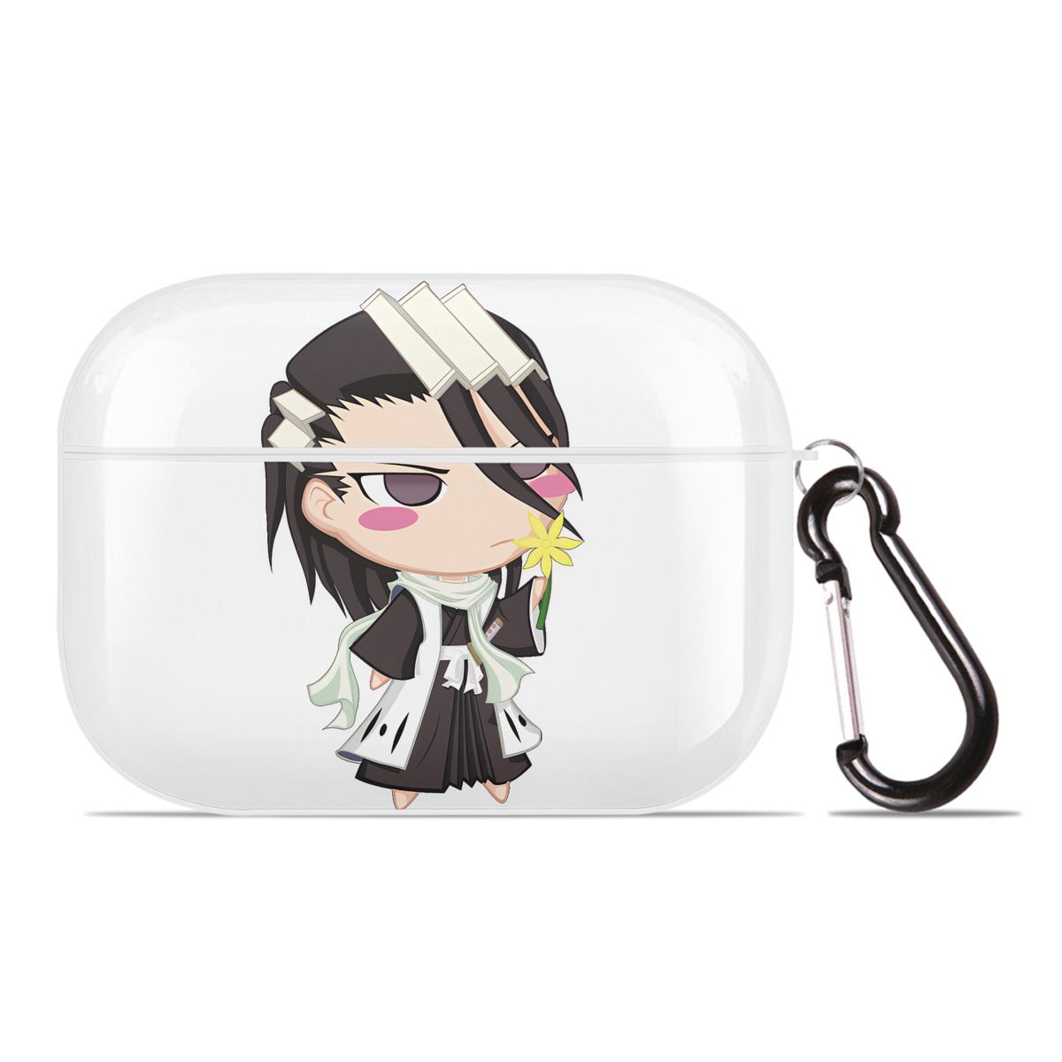 （画像用） ブリーチ くちき びゃくや BLEACH Kuchiki Byakuya 【AirPods Pro用】ハードシェル保護ケース 耐衝撃・防指紋・カラビナ付き商品仕様
