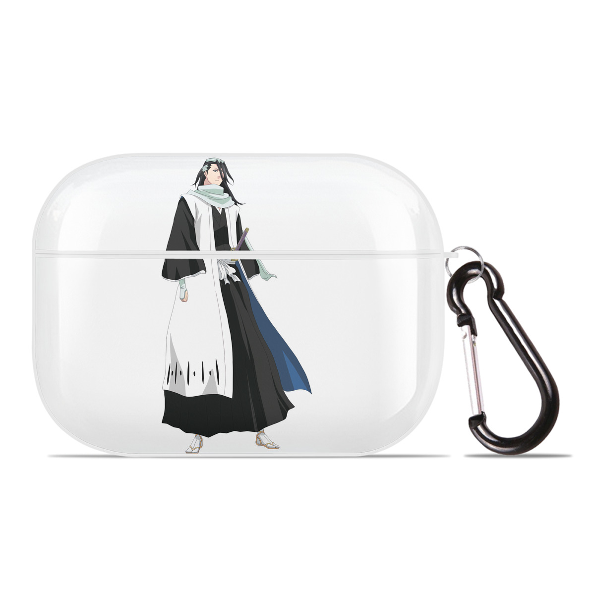 （画像用） ブリーチ くちき びゃくや BLEACH Kuchiki Byakuya 【AirPods Pro用】ハードシェル保護ケース 耐衝撃・防指紋・カラビナ付き商品仕様