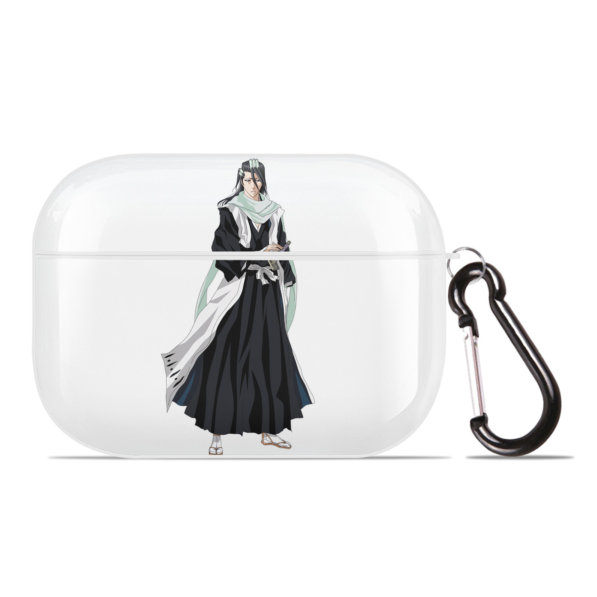 （画像用） ブリーチ くちき びゃくや BLEACH Kuchiki Byakuya 【AirPods Pro用】ハードシェル保護ケース 耐衝撃・防指紋・カラビナ付き商品仕様