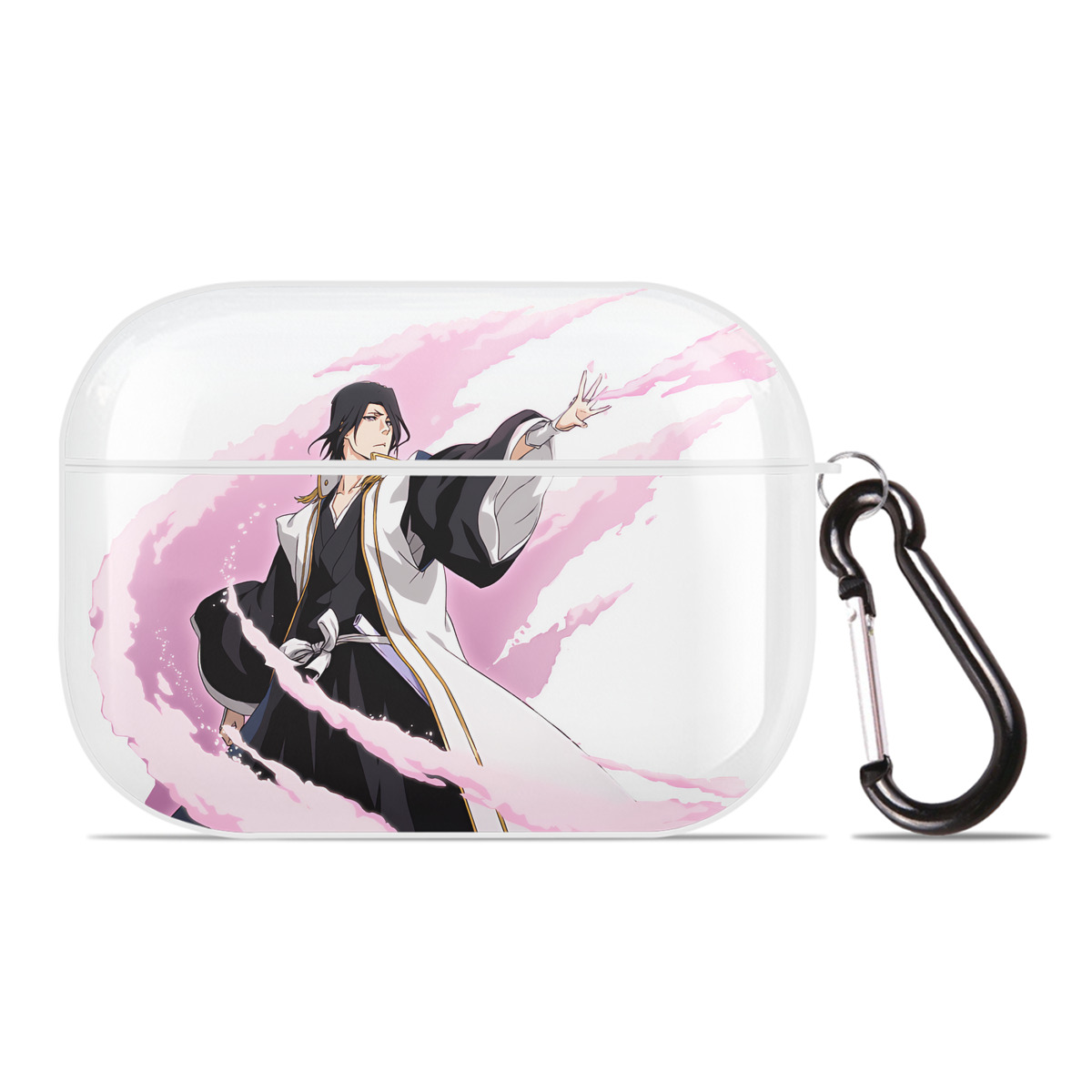 （画像用） ブリーチ くちき びゃくや BLEACH Kuchiki Byakuya 【AirPods Pro用】ハードシェル保護ケース 耐衝撃・防指紋・カラビナ付き商品仕様
