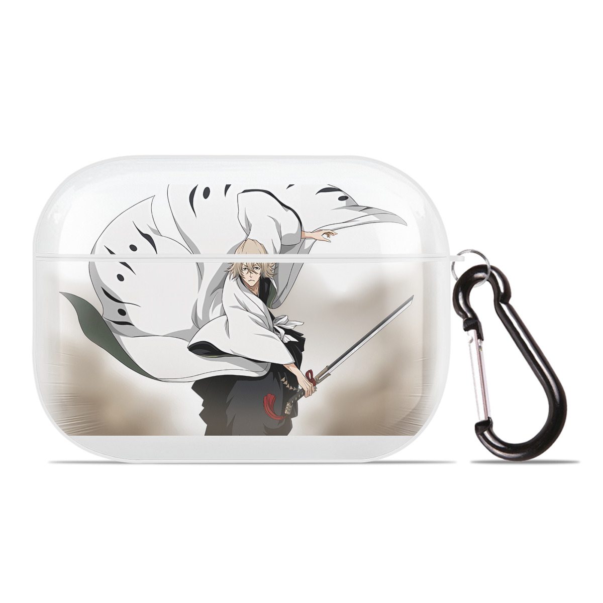 （画像用） "ブリーチ 浦原 喜助（うらはら きすけ） BLEACH Urahara Kisuke " 【AirPods Pro用】ハードシェル保護ケース 耐衝撃・防指紋・カラビナ付き商品仕様