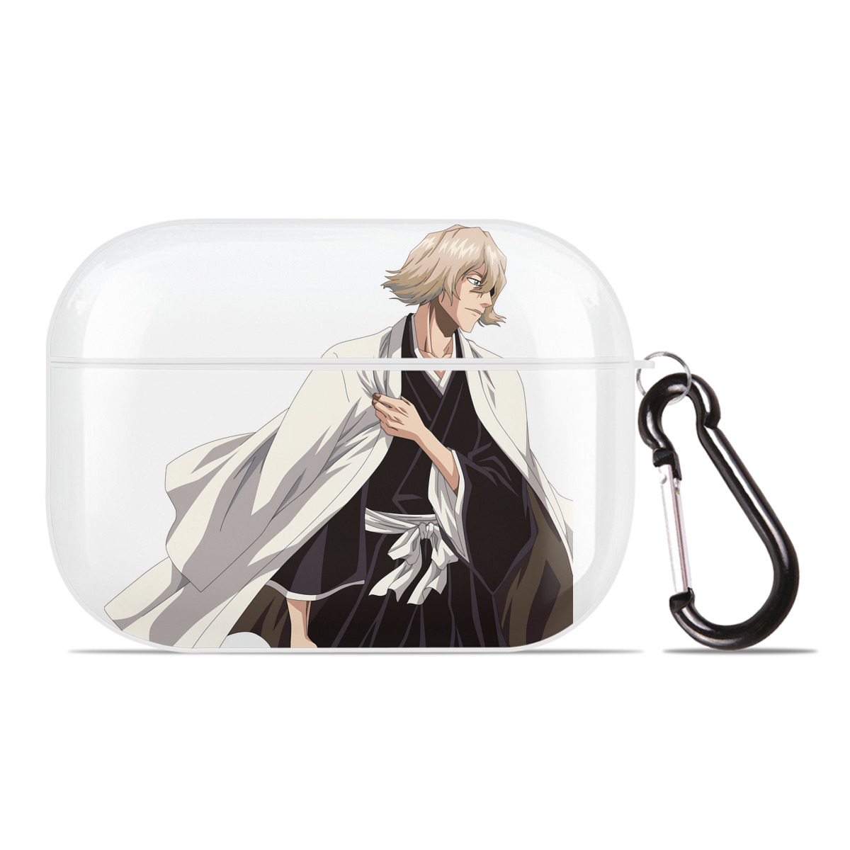 （画像用） "ブリーチ 浦原 喜助（うらはら きすけ） BLEACH Urahara Kisuke " 【AirPods Pro用】ハードシェル保護ケース 耐衝撃・防指紋・カラビナ付き商品仕様