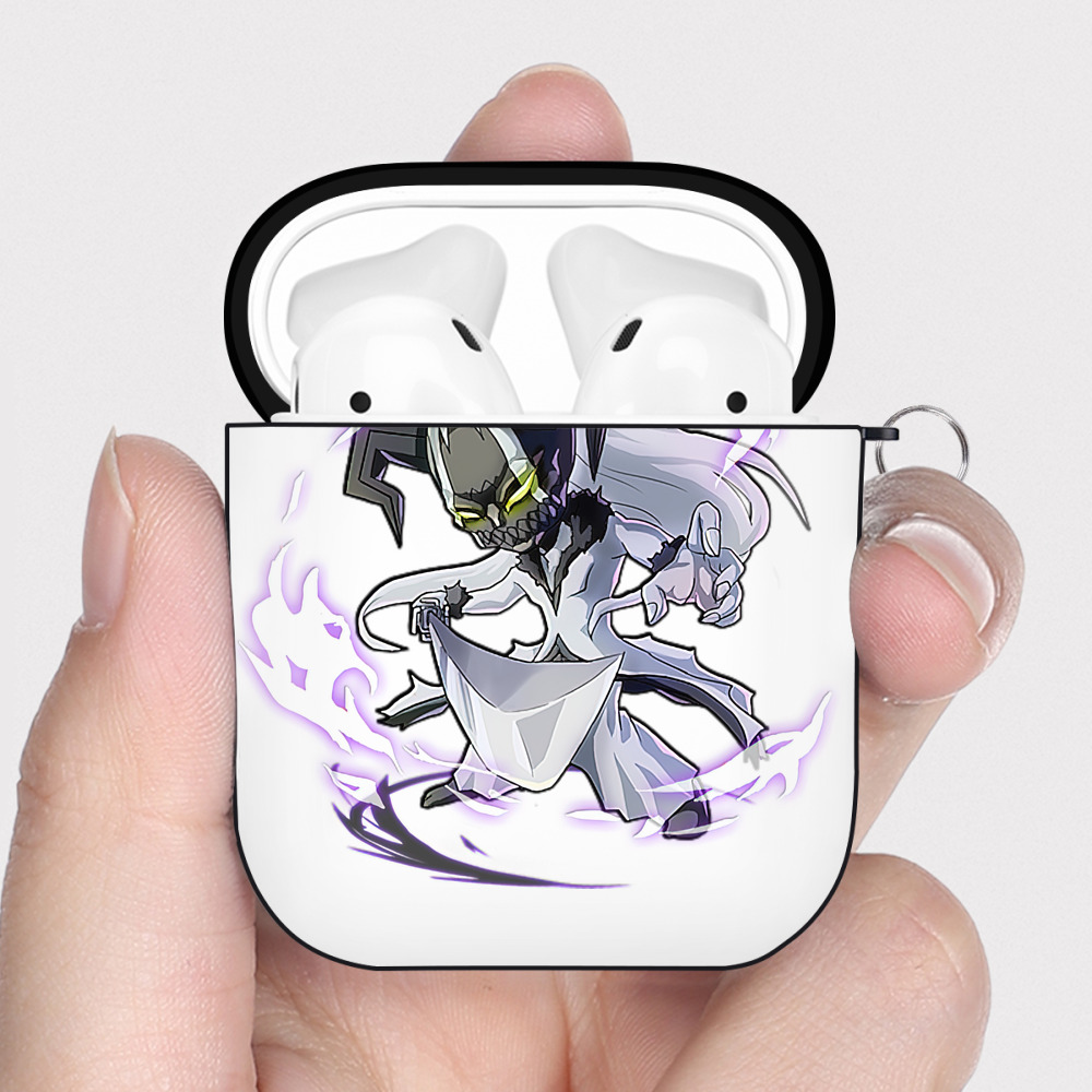 （画像用） ブリーチ 黒崎一護（くろさき いちご）BLEACH Kurosaki Ichigo AirPods 第2世代保護ケース ハードシェル ブラック 耐衝撃・防指紋・カラビナ付き