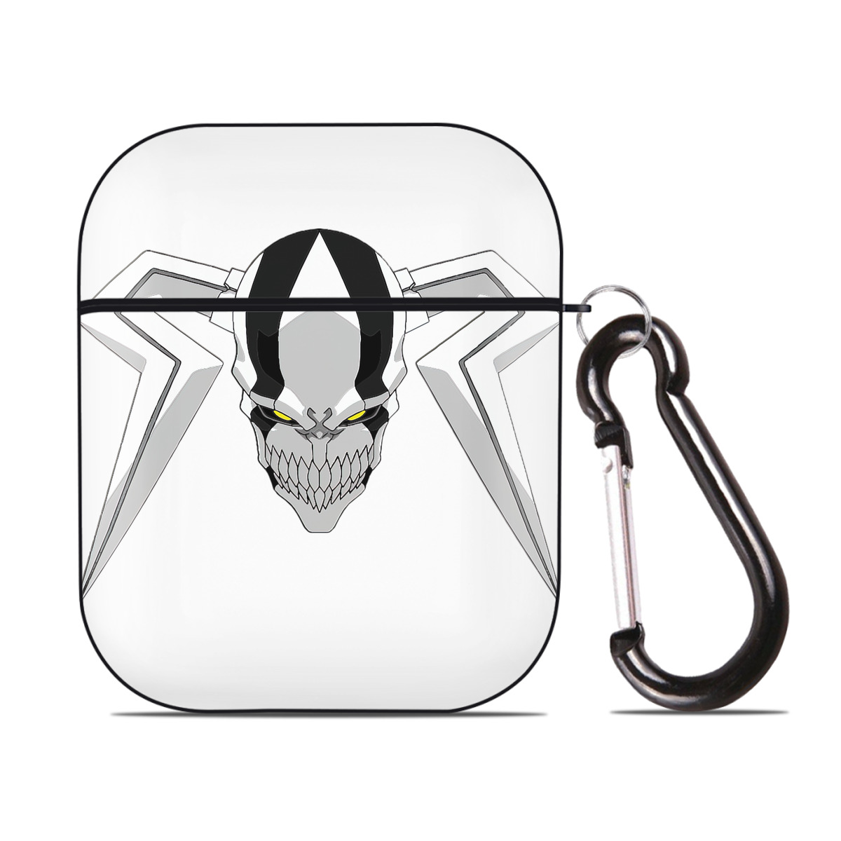 （画像用） ブリーチ 黒崎一護（くろさき いちご）BLEACH Kurosaki Ichigo AirPods 第2世代保護ケース ハードシェル ブラック 耐衝撃・防指紋・カラビナ付き