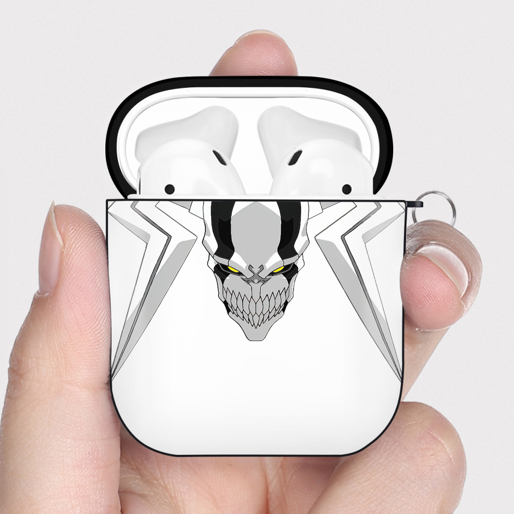 （画像用） ブリーチ 黒崎一護（くろさき いちご）BLEACH Kurosaki Ichigo AirPods 第2世代保護ケース ハードシェル ブラック 耐衝撃・防指紋・カラビナ付き