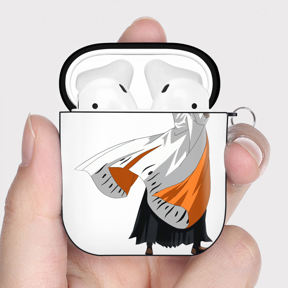 （画像用） ブリーチ 四楓院 夜一（しほういん よるいち） BLEACH Shihouin Yoruichi AirPods 第2世代保護ケース ハードシェル ブラック 耐衝撃・防指紋・カラビナ付き
