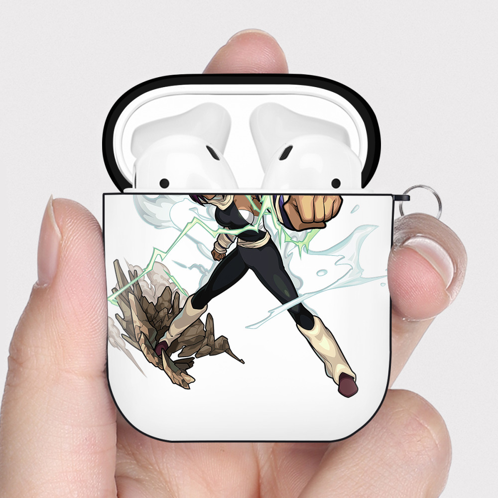 （画像用） ブリーチ 四楓院 夜一（しほういん よるいち） BLEACH Shihouin Yoruichi AirPods 第2世代保護ケース ハードシェル ブラック 耐衝撃・防指紋・カラビナ付き