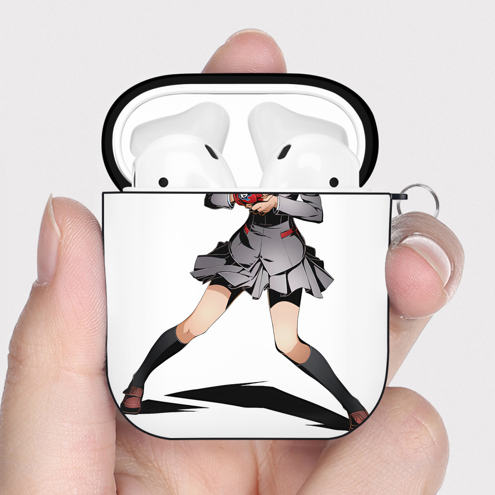 （画像用） ブリーチ 朽木ルキア BLEACH Kuchiki Rukia AirPods 第2世代保護ケース ハードシェル ブラック 耐衝撃・防指紋・カラビナ付き