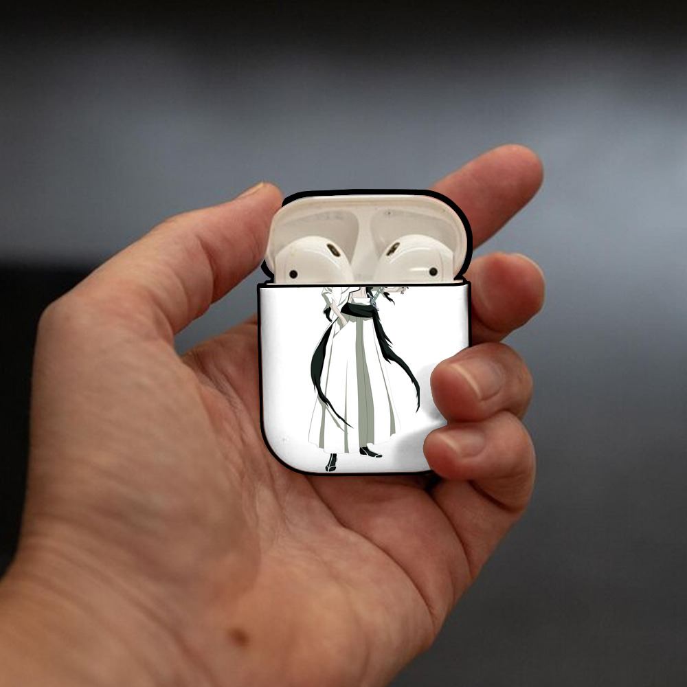 ブリーチ ウルキオラ·シファー BLEACH Ulquiorra cifer AirPods 第2世代保護ケース ハードシェル ブラック 耐衝撃・防指紋・カラビナ付き