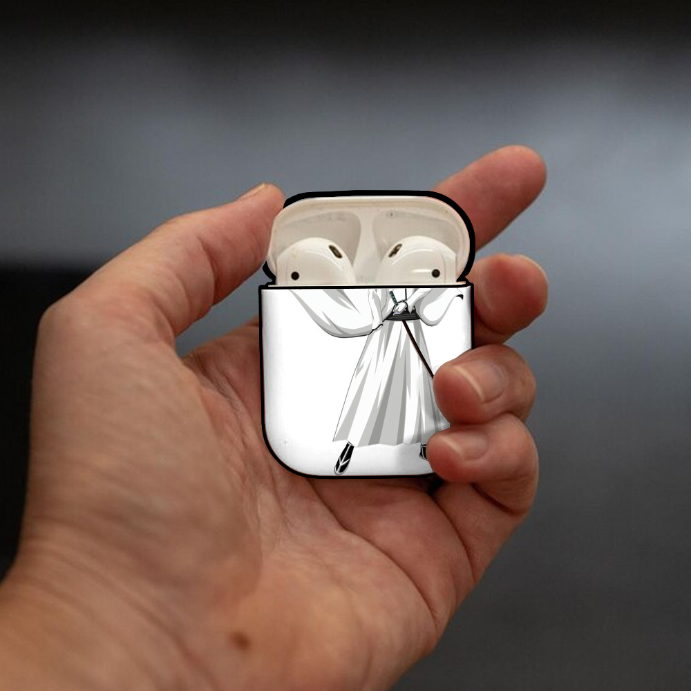 ブリーチ ウルキオラ·シファー BLEACH Ulquiorra cifer AirPods 第2世代保護ケース ハードシェル ブラック 耐衝撃・防指紋・カラビナ付き