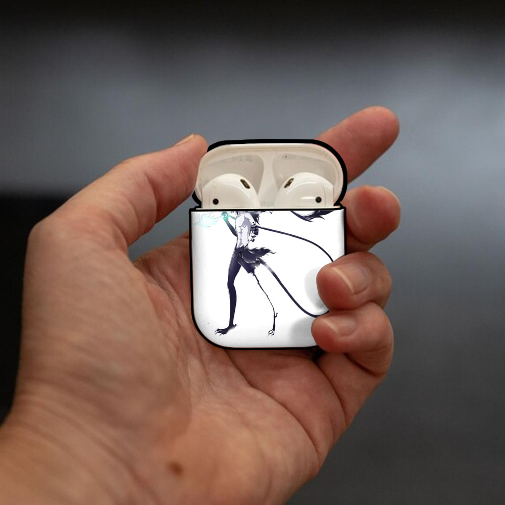ブリーチ ウルキオラ·シファー BLEACH Ulquiorra cifer AirPods 第2世代保護ケース ハードシェル ブラック 耐衝撃・防指紋・カラビナ付き