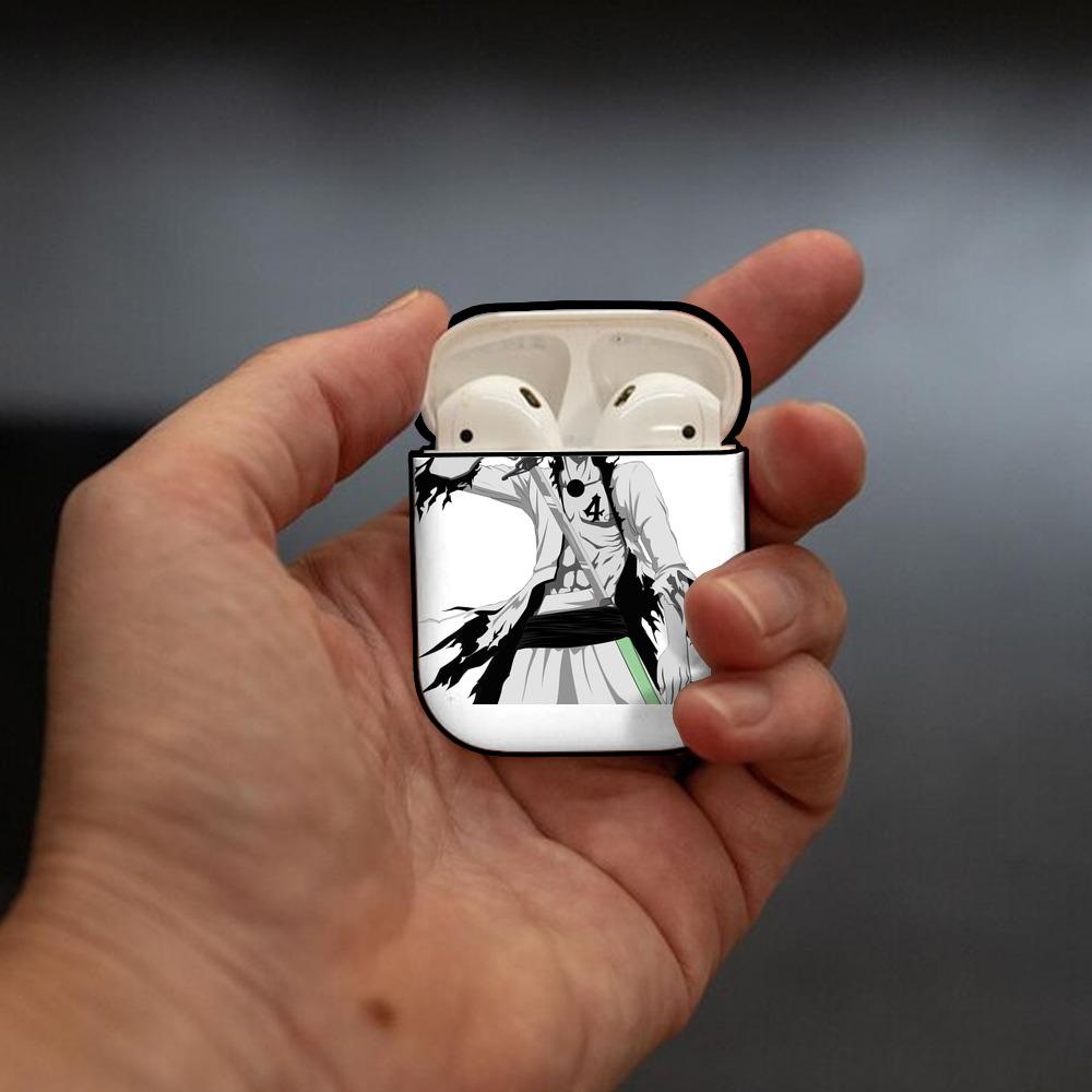 ブリーチ ウルキオラ·シファー BLEACH Ulquiorra cifer AirPods 第2世代保護ケース ハードシェル ブラック 耐衝撃・防指紋・カラビナ付き