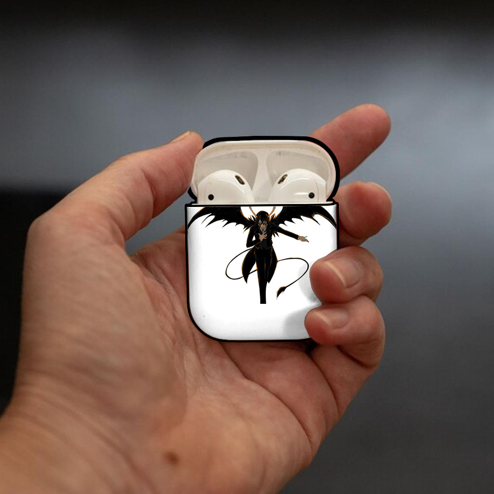 ブリーチ ウルキオラ·シファー BLEACH Ulquiorra cifer AirPods 第2世代保護ケース ハードシェル ブラック 耐衝撃・防指紋・カラビナ付き