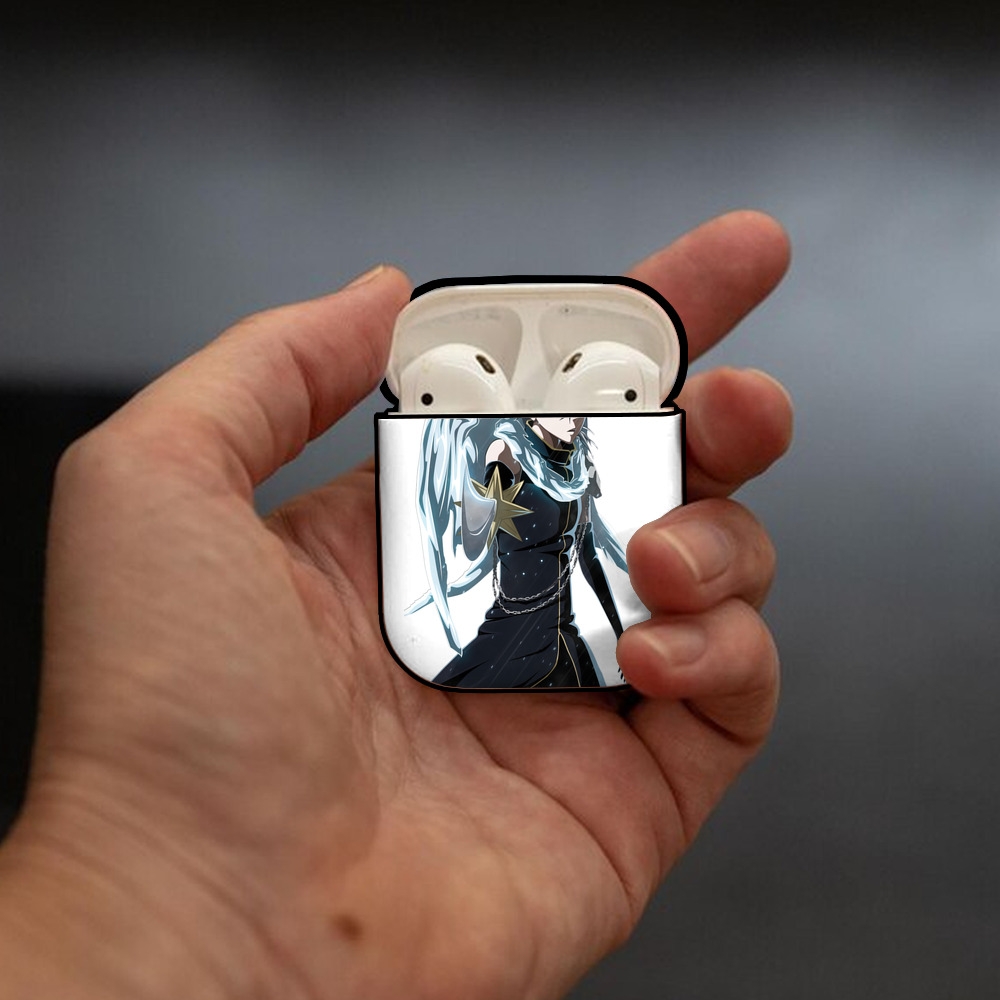 ブリーチ 日番谷冬獅郎（ひつがや とうしろう） BLEACH Hitsugaya Toushirou AirPods 第2世代保護ケース ハードシェル ブラック 耐衝撃・防指紋・カラビナ付き