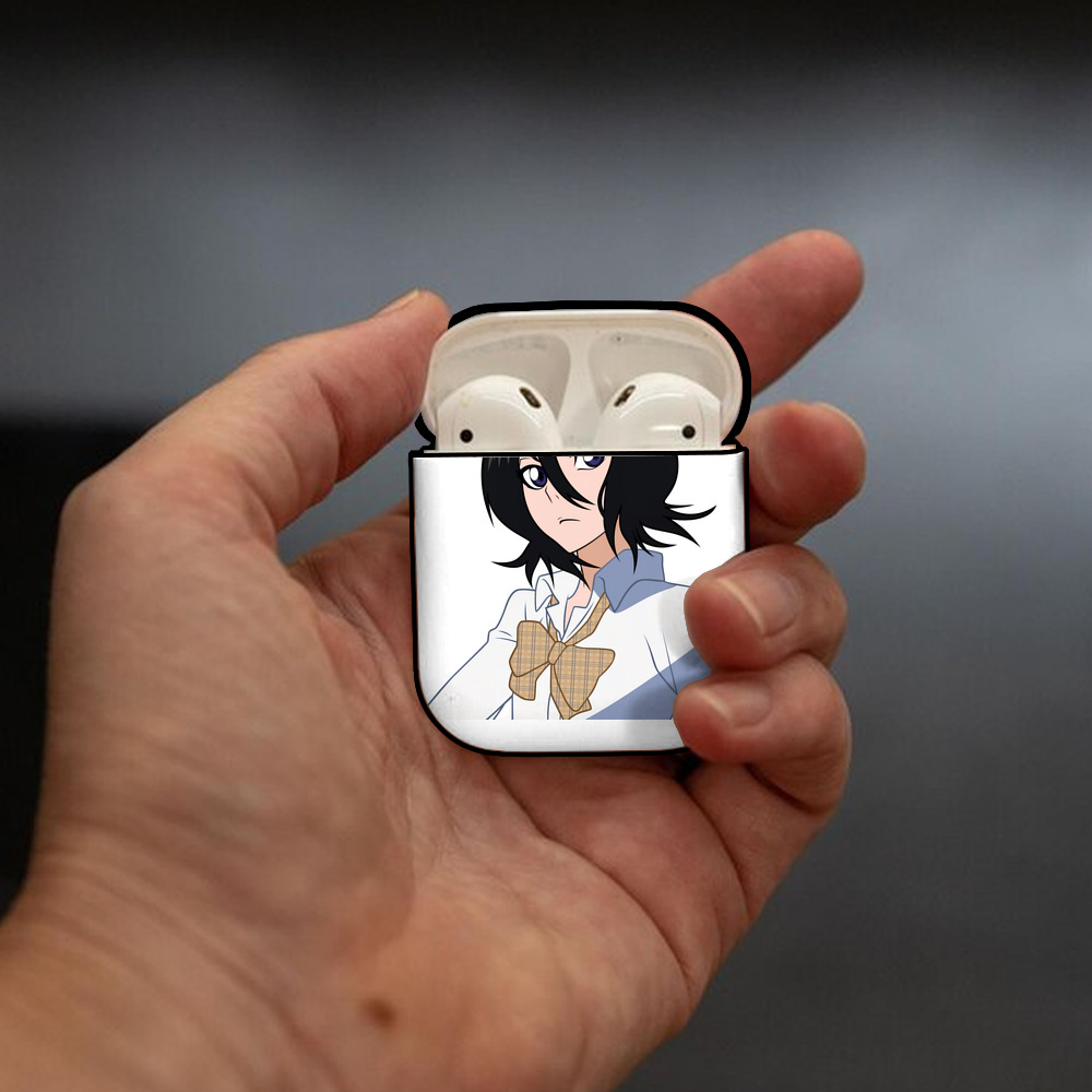 ブリーチ 朽木ルキア BLEACH Kuchiki Rukia AirPods 第2世代保護ケース ハードシェル ブラック 耐衝撃・防指紋・カラビナ付き