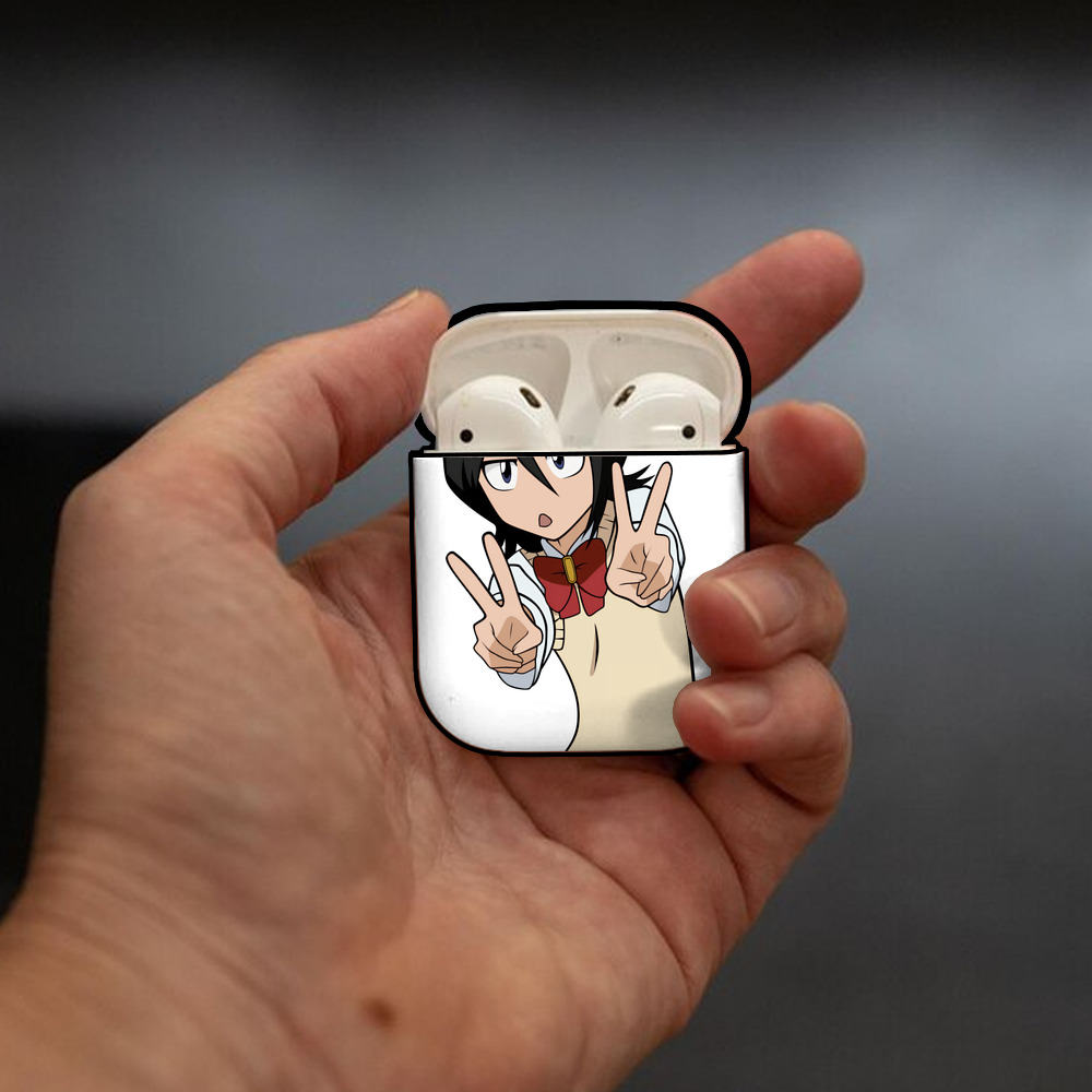 ブリーチ 朽木ルキア BLEACH Kuchiki Rukia AirPods 第2世代保護ケース ハードシェル ブラック 耐衝撃・防指紋・カラビナ付き