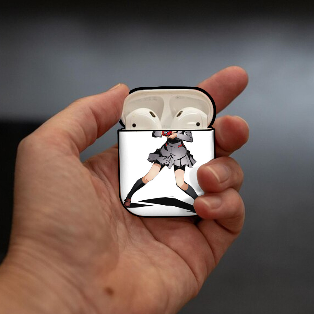 ブリーチ 朽木ルキア BLEACH Kuchiki Rukia AirPods 第2世代保護ケース ハードシェル ブラック 耐衝撃・防指紋・カラビナ付き