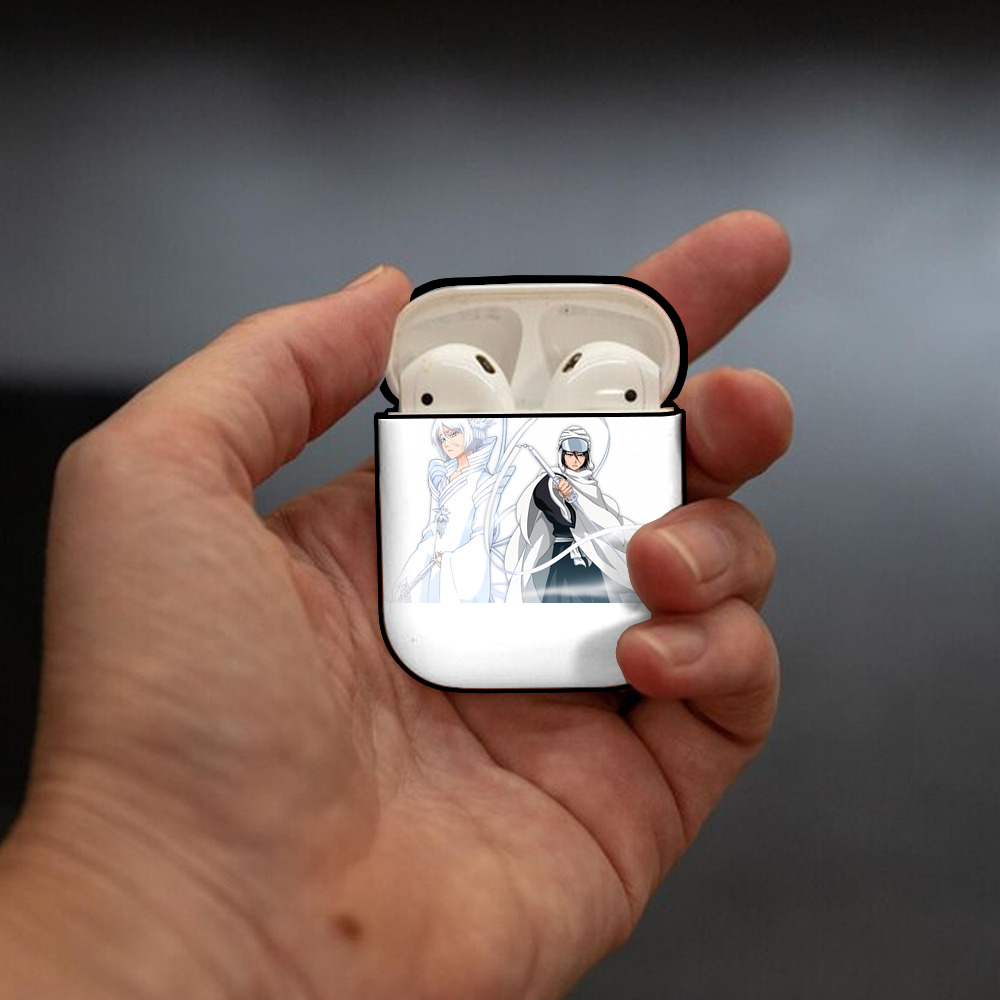 ブリーチ 朽木ルキア BLEACH Kuchiki Rukia AirPods 第2世代保護ケース ハードシェル ブラック 耐衝撃・防指紋・カラビナ付き