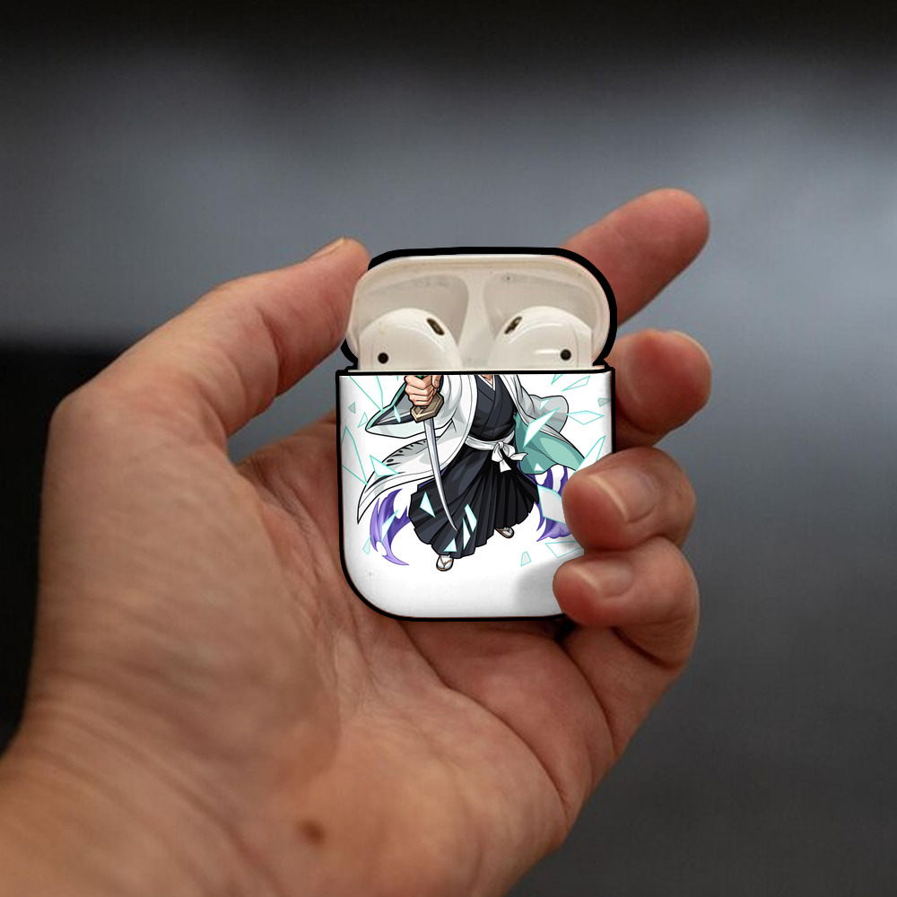 ブリーチ 藍染 惣右介（あいぜん そうすけ） BLEACH Aizen Sousuke AirPods 第2世代保護ケース ハードシェル ブラック 耐衝撃・防指紋・カラビナ付き