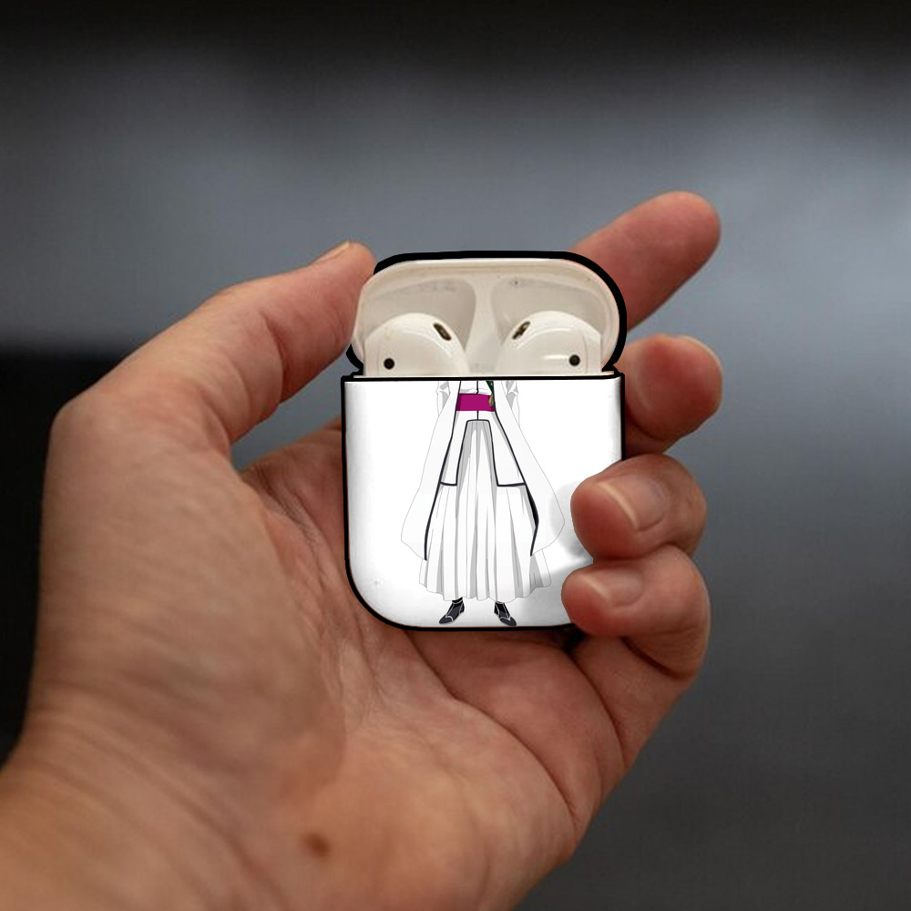 ブリーチ 藍染 惣右介（あいぜん そうすけ） BLEACH Aizen Sousuke AirPods 第2世代保護ケース ハードシェル ブラック 耐衝撃・防指紋・カラビナ付き