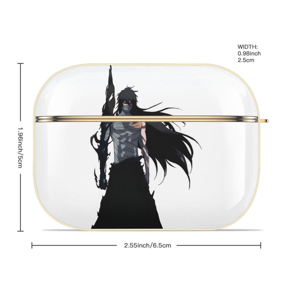 ブリーチ 黒崎一護（くろさき いちご）BLEACH Kurosaki Ichigo 【AirPods Pro用】ハードシェル保護ケース｜耐衝撃・防指紋・カラビナ付き商品仕様