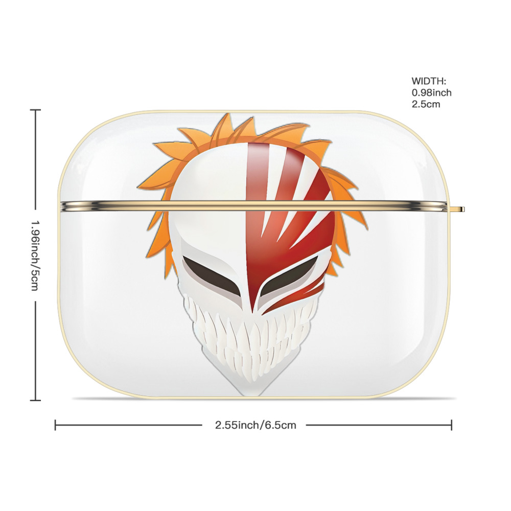 ブリーチ 黒崎一護（くろさき いちご）BLEACH Kurosaki Ichigo 【AirPods Pro用】ハードシェル保護ケース｜耐衝撃・防指紋・カラビナ付き商品仕様