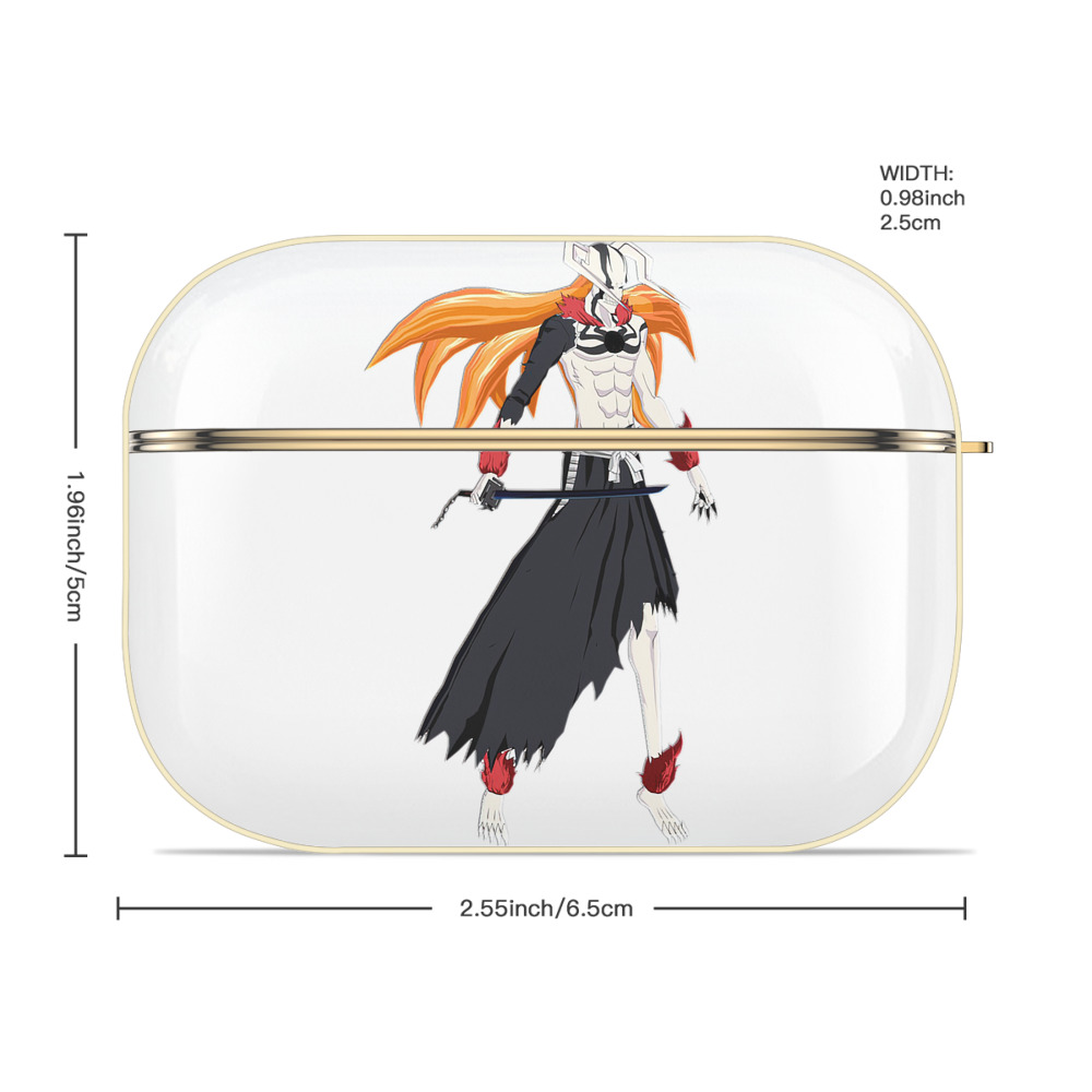 ブリーチ 黒崎一護（くろさき いちご）BLEACH Kurosaki Ichigo 【AirPods Pro用】ハードシェル保護ケース｜耐衝撃・防指紋・カラビナ付き商品仕様